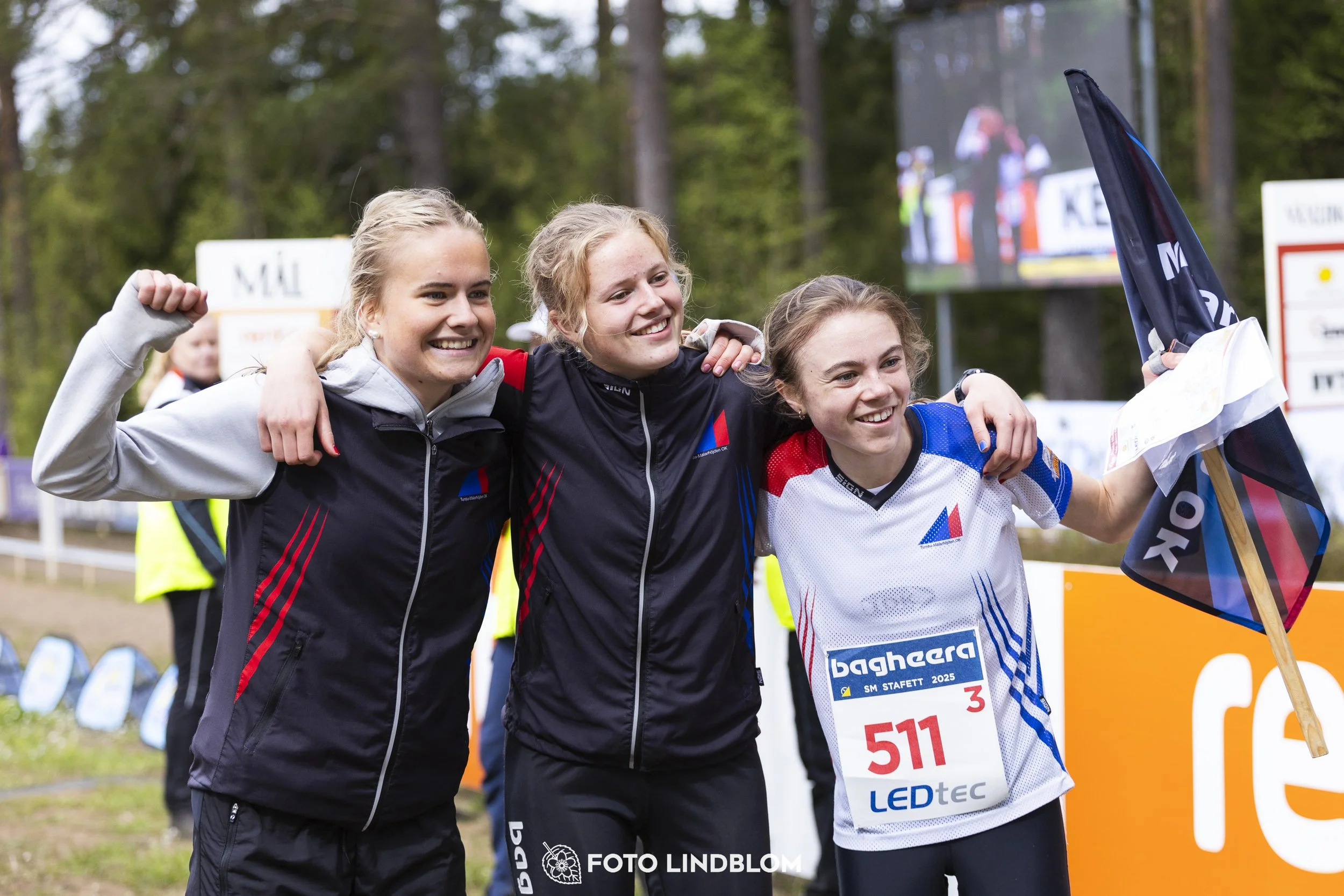 A picture from the Swedish national championship in relay orienteering
