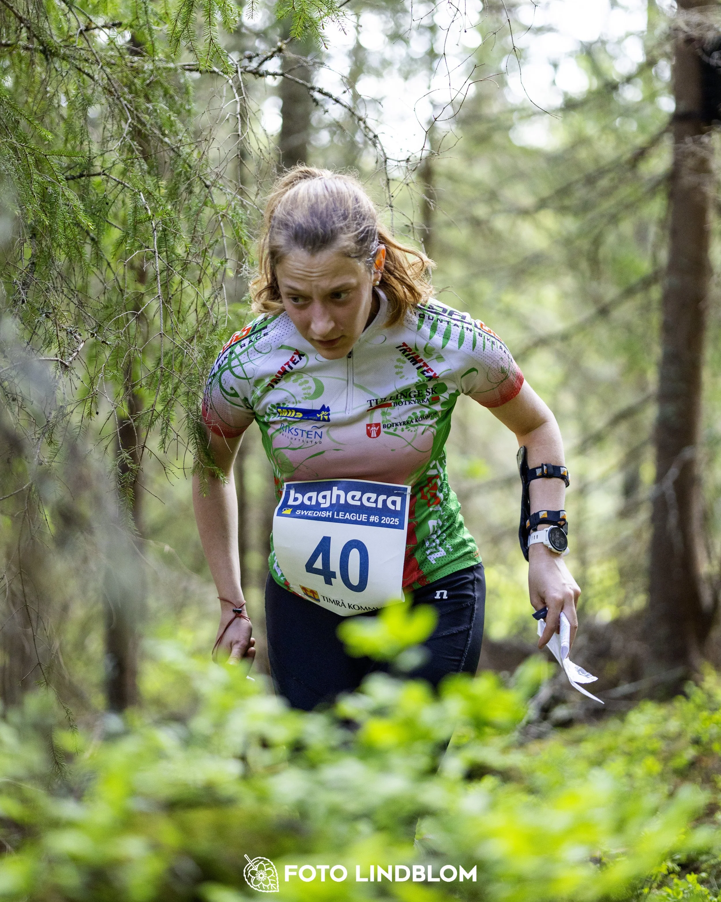 A picture from the seventh stage of the Swedish League orienteering competition