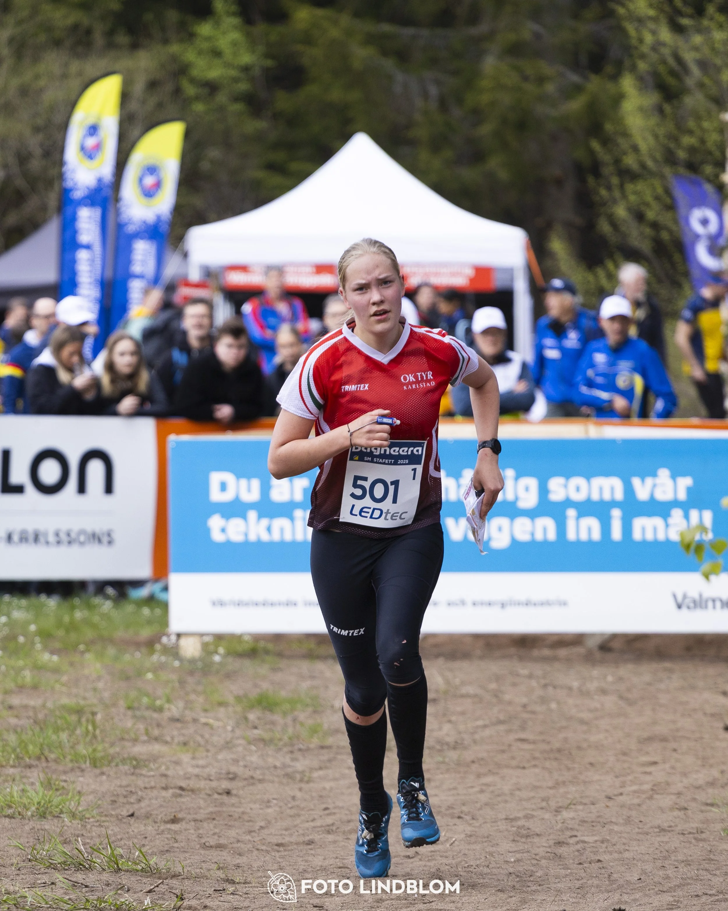 A picture from the Swedish national championship in relay orienteering