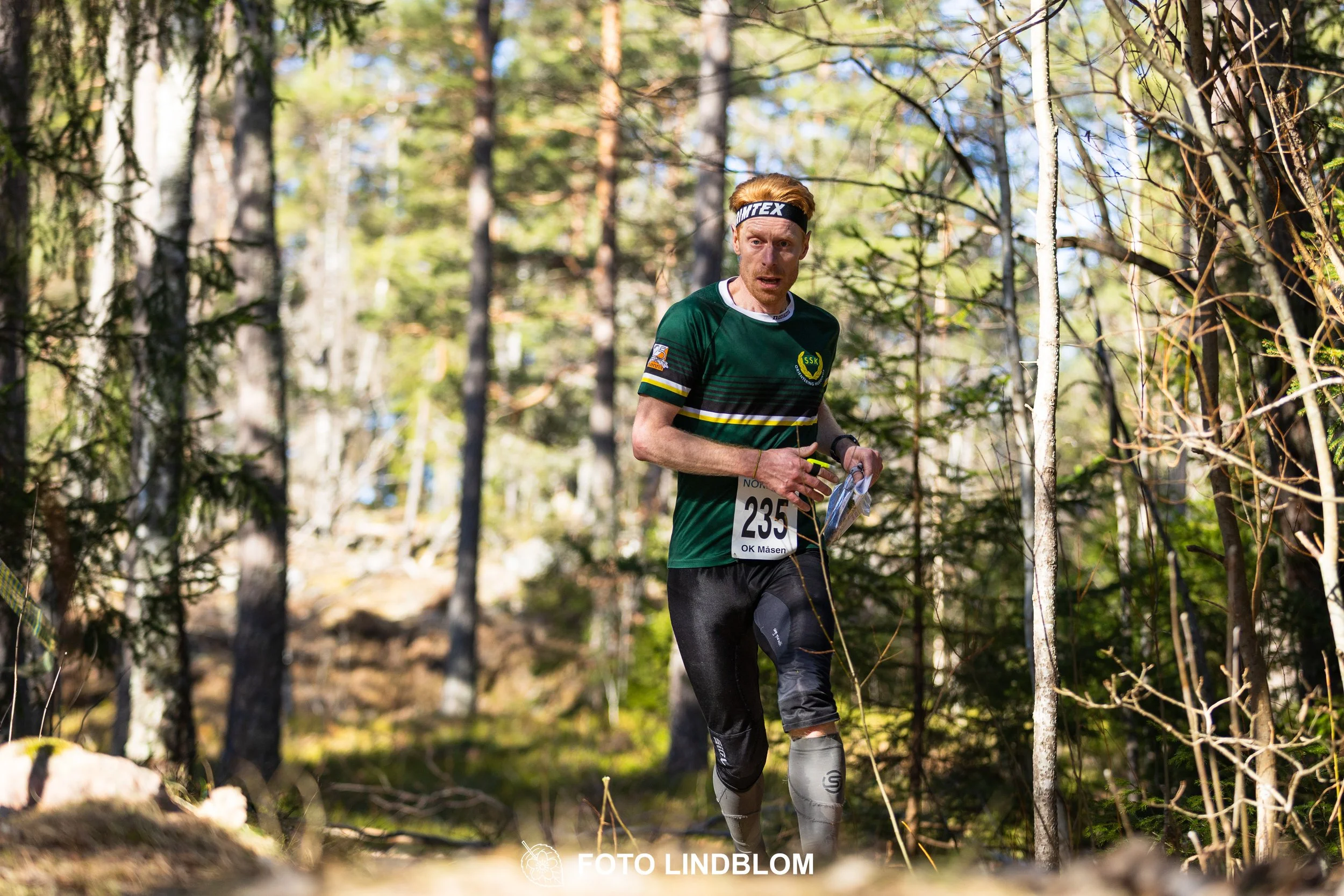 A photo from the 2026 Måsenstafetten orienteering relay in Sweden, captured by Foto Lindblom.