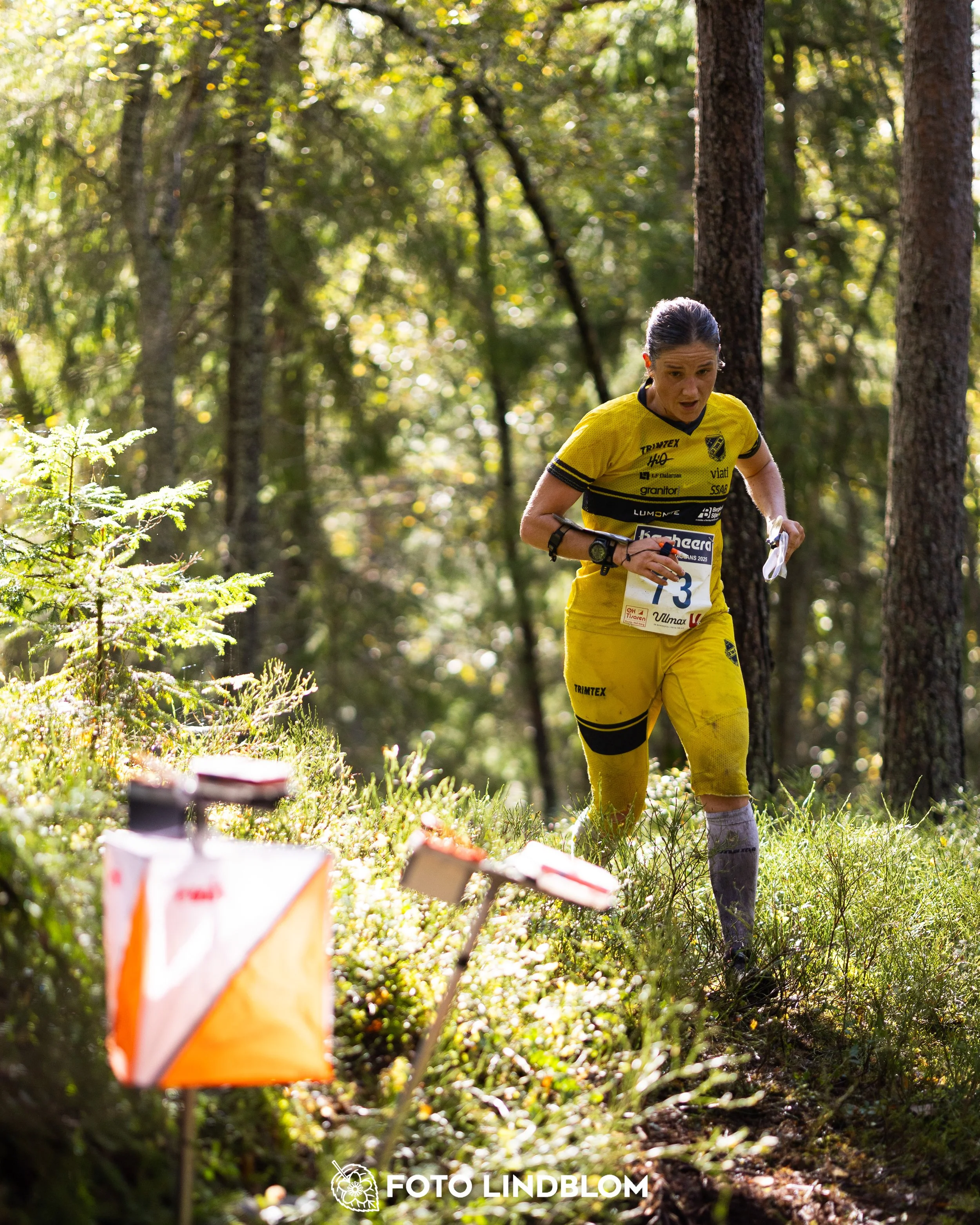 A picture from the Swedish national championship in long distance orienteering and Swedish league race taken by Foto Lindblom