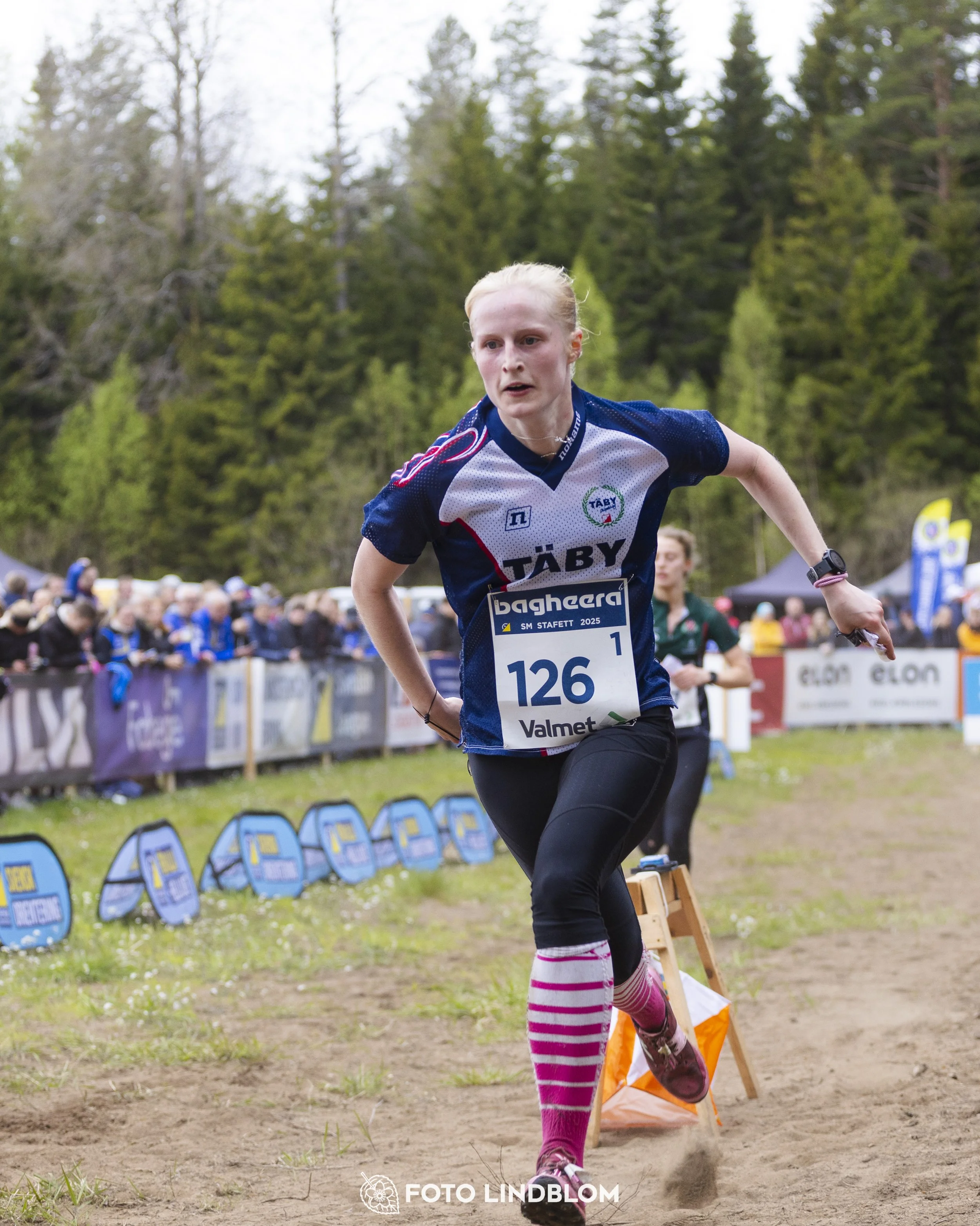 A picture from the Swedish national championship in relay orienteering