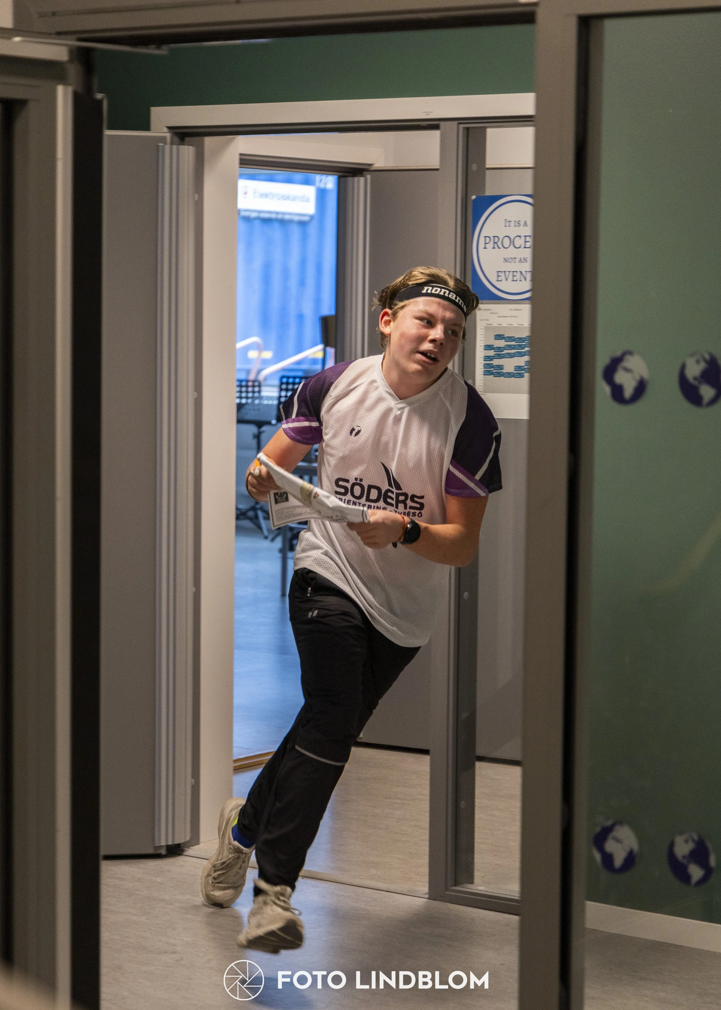 A picture from the orienteering indoor competition "Stockholm Indoor Cup"