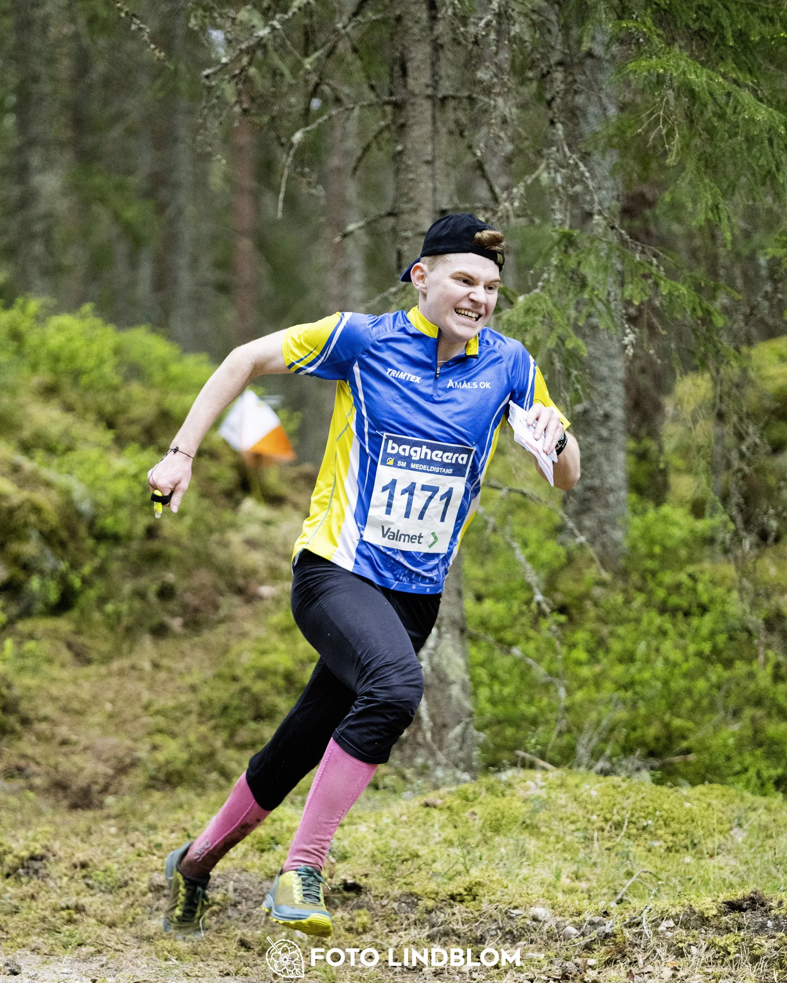 A picture from the Swedish national championship in middle distance orienteering and Swedish league race