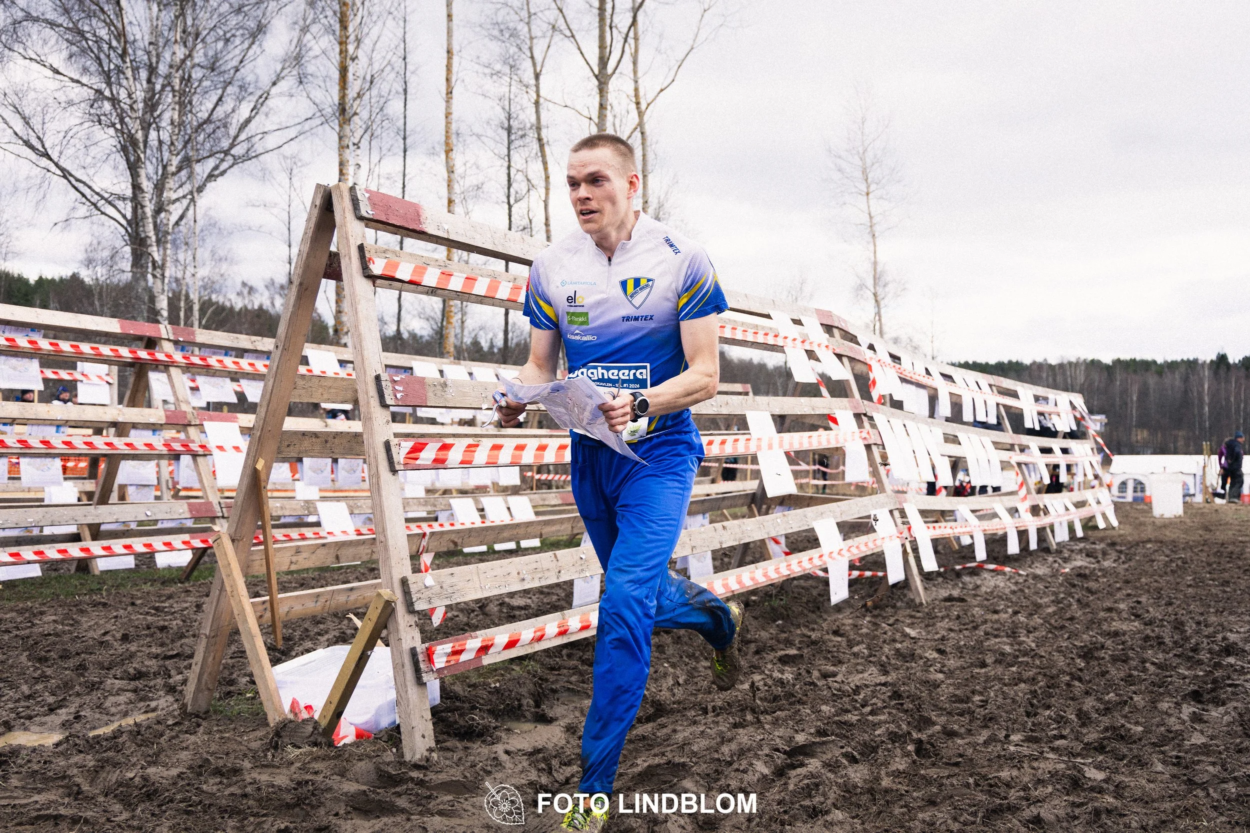 A photo from Kolmårdskavlen during the Swedish relay league 2026, captured by Foto Lindblom.