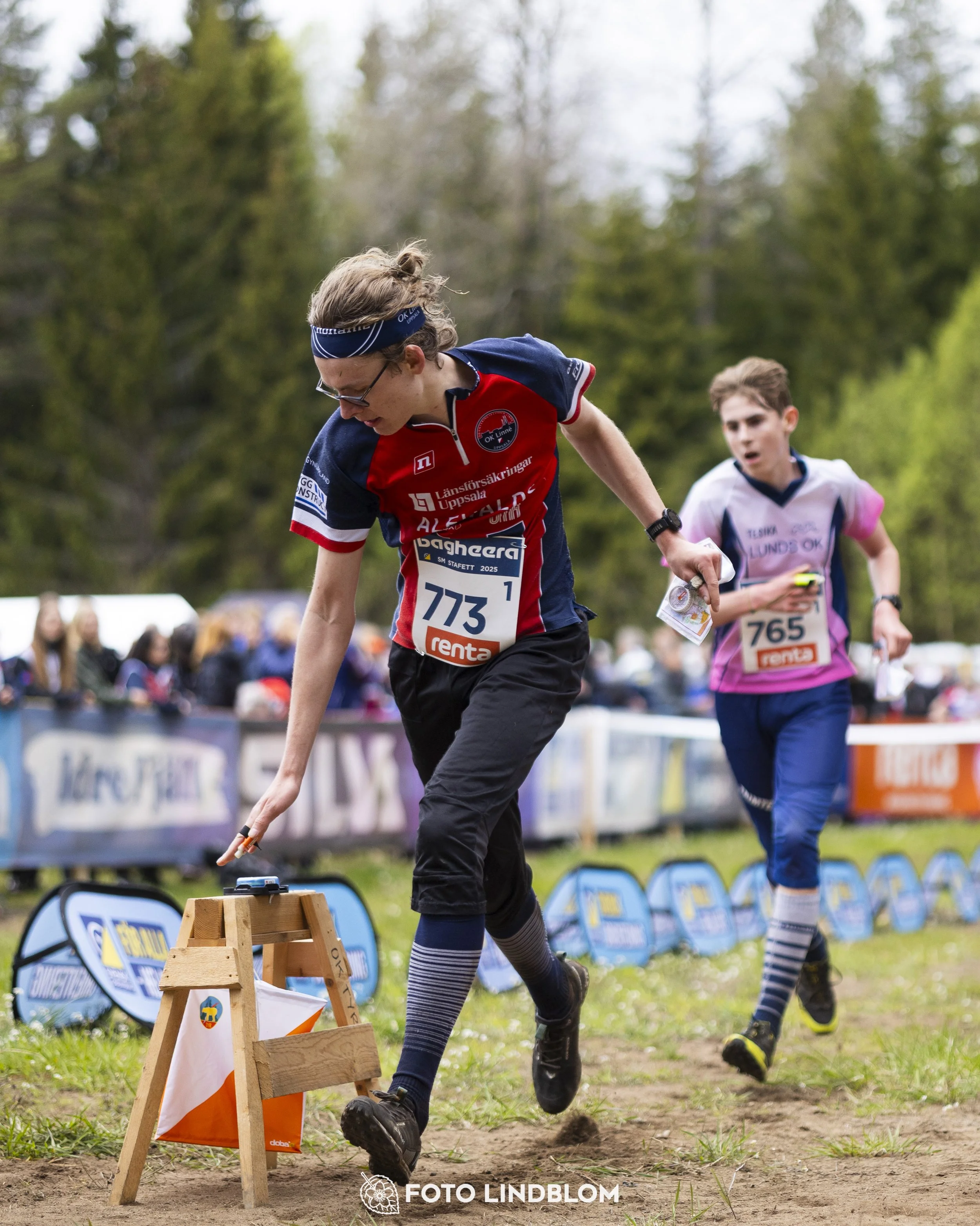 A picture from the Swedish national championship in relay orienteering