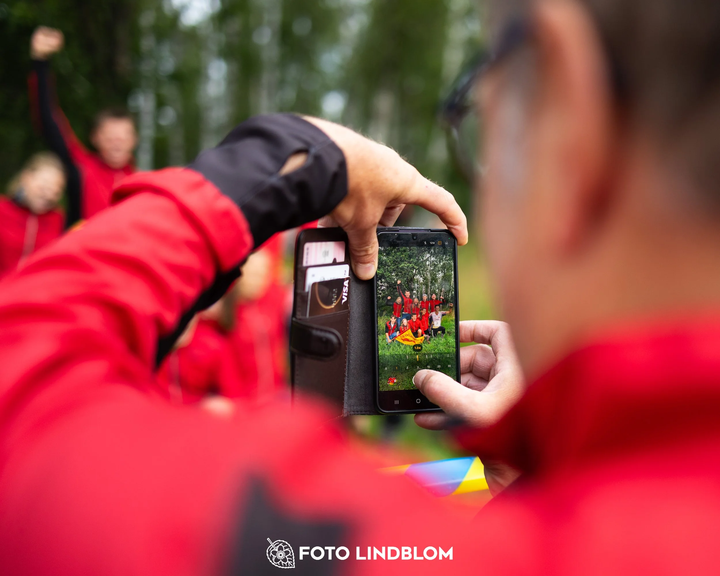 A picture from the youth 10 mila orienteering competition taken by Foto Lindblom
