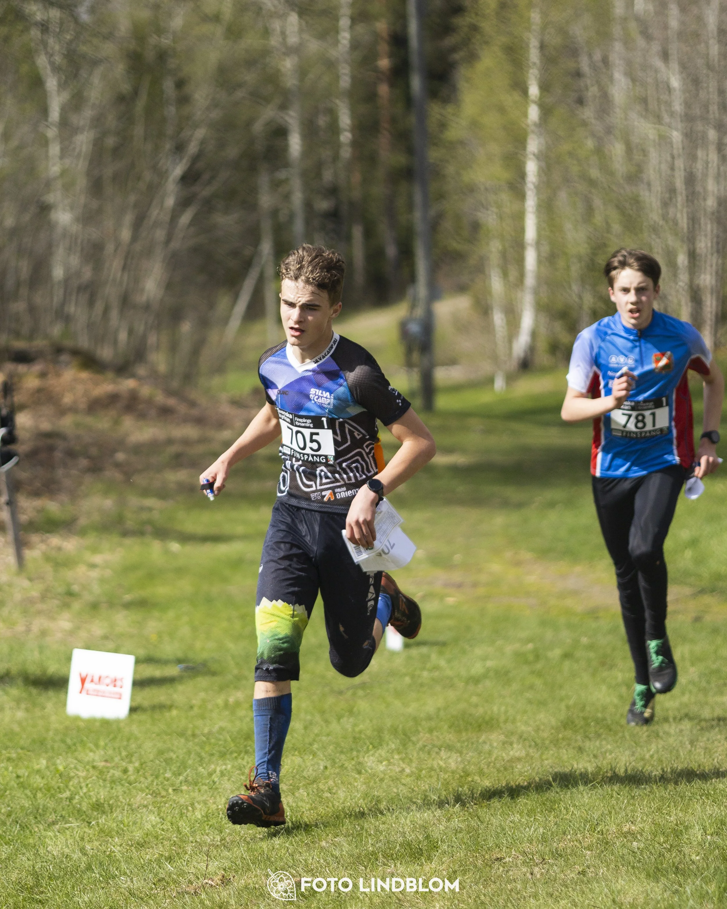 A picture from the youth relay at 10-Mila orienteering competition