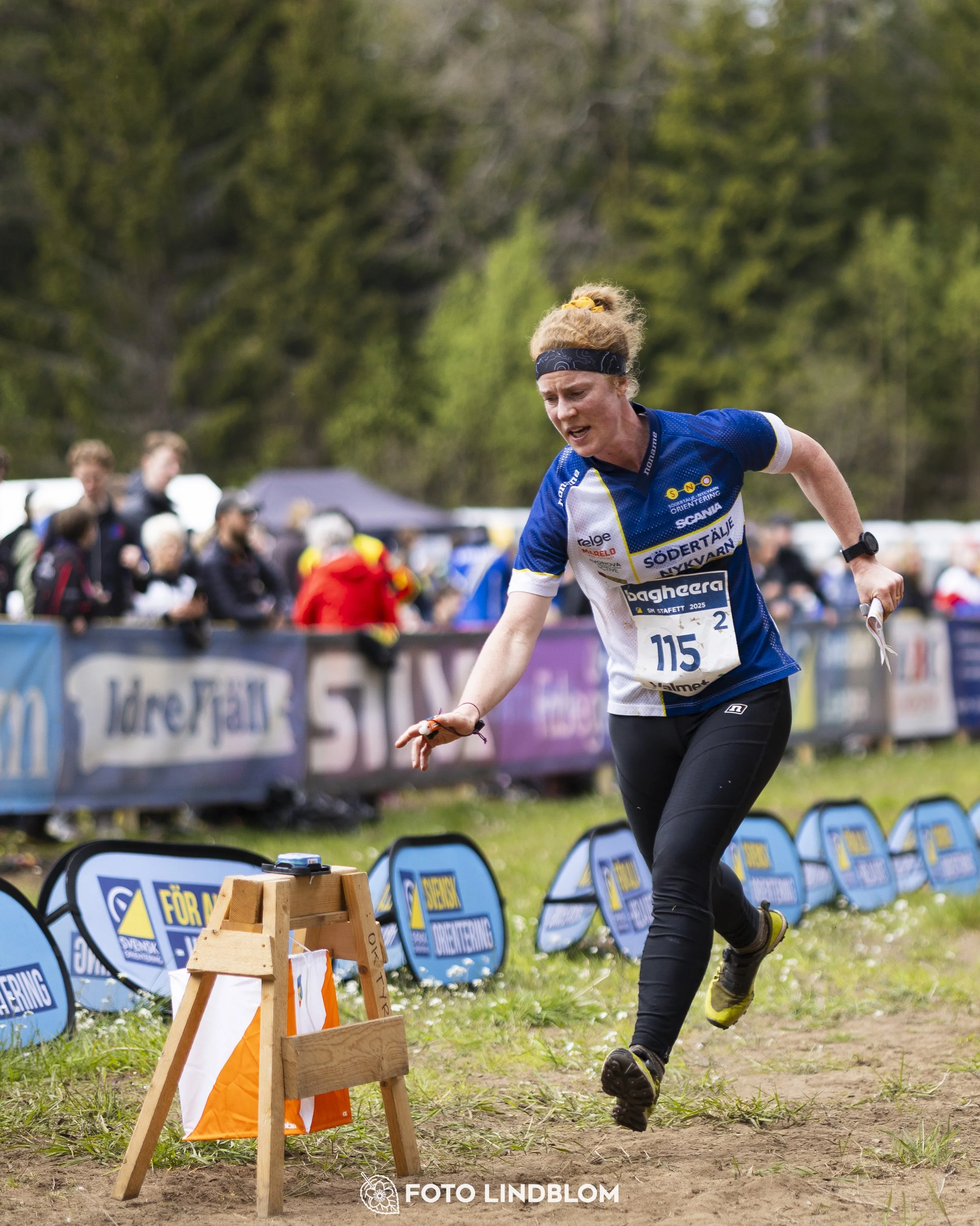 A picture from the Swedish national championship in relay orienteering