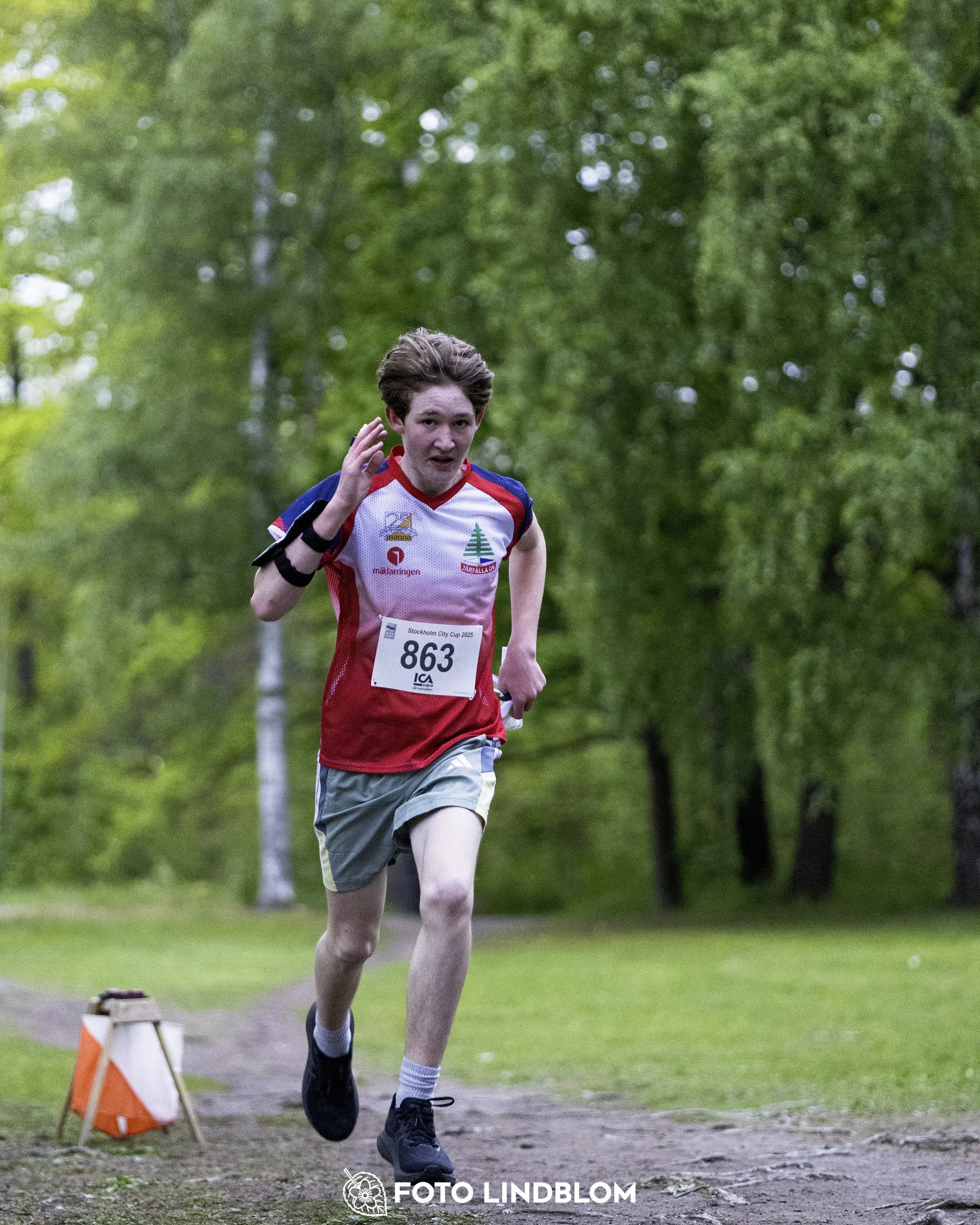 A picture from the secund stage of the Stockholm City Cup sprint orienteering competition
