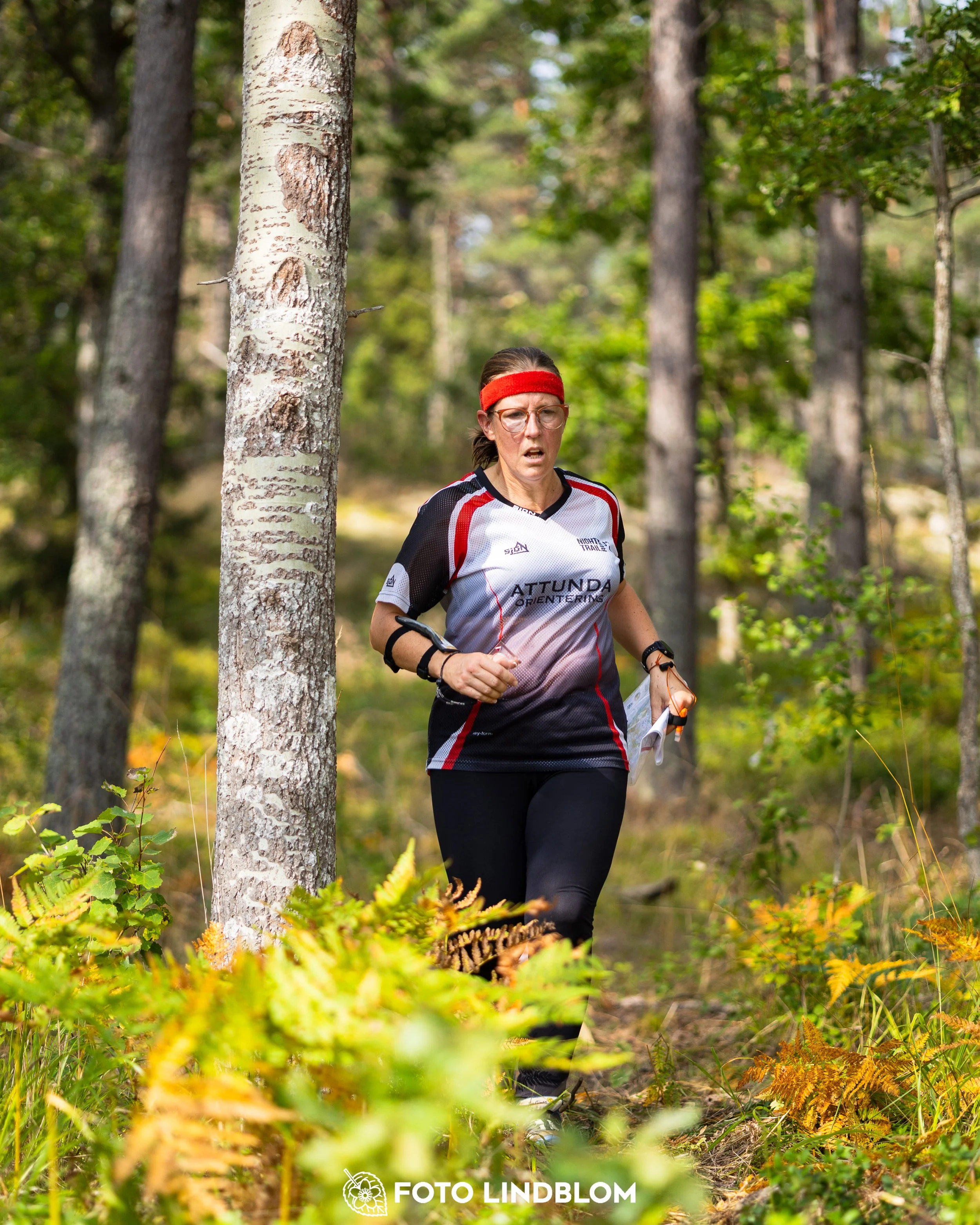 A picture from the Stockholm district championship in middle distance orienteering taken by Foto Lindblom