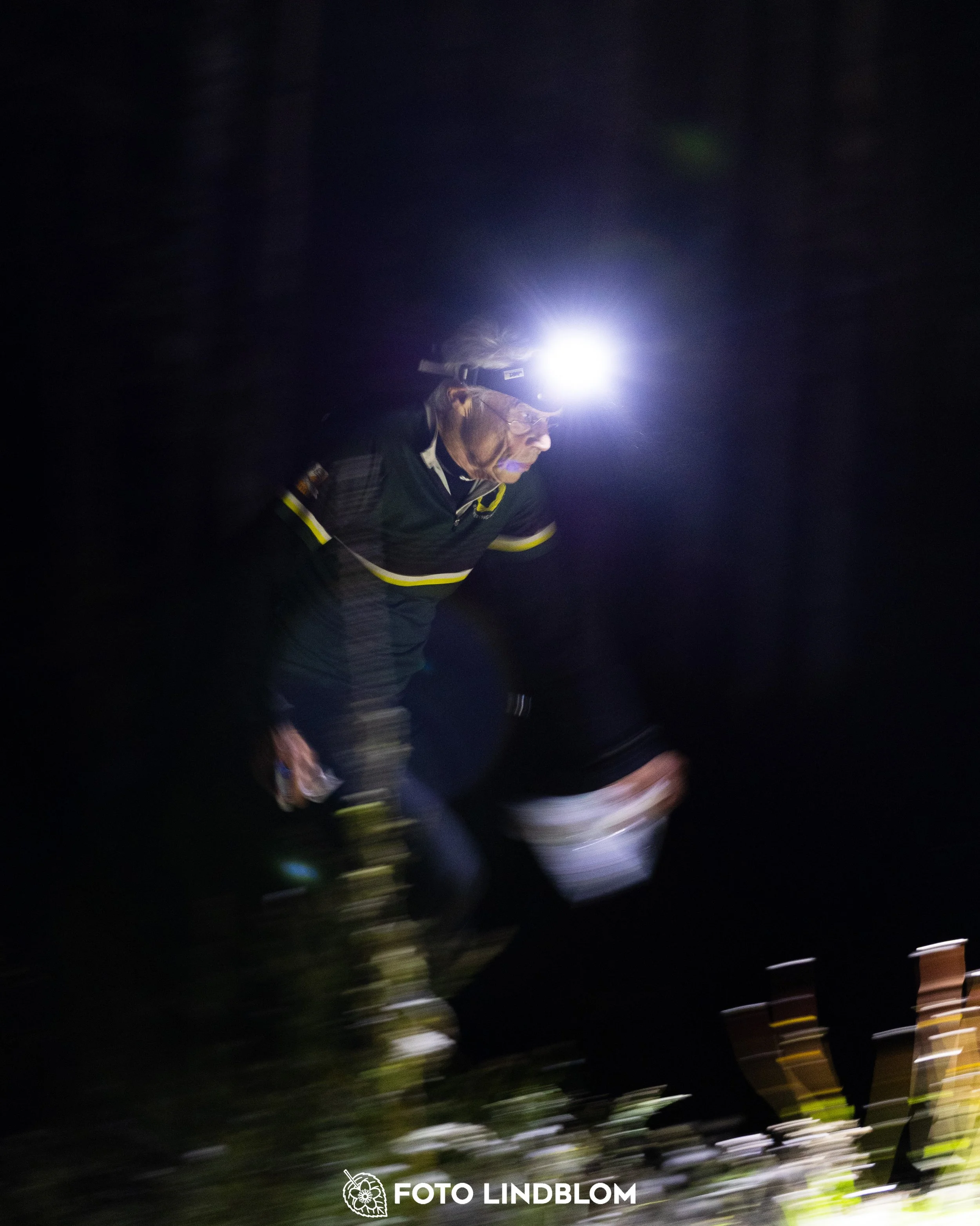 A picture from the Stockholm district championship in night orienteering taken by Foto Lindblom