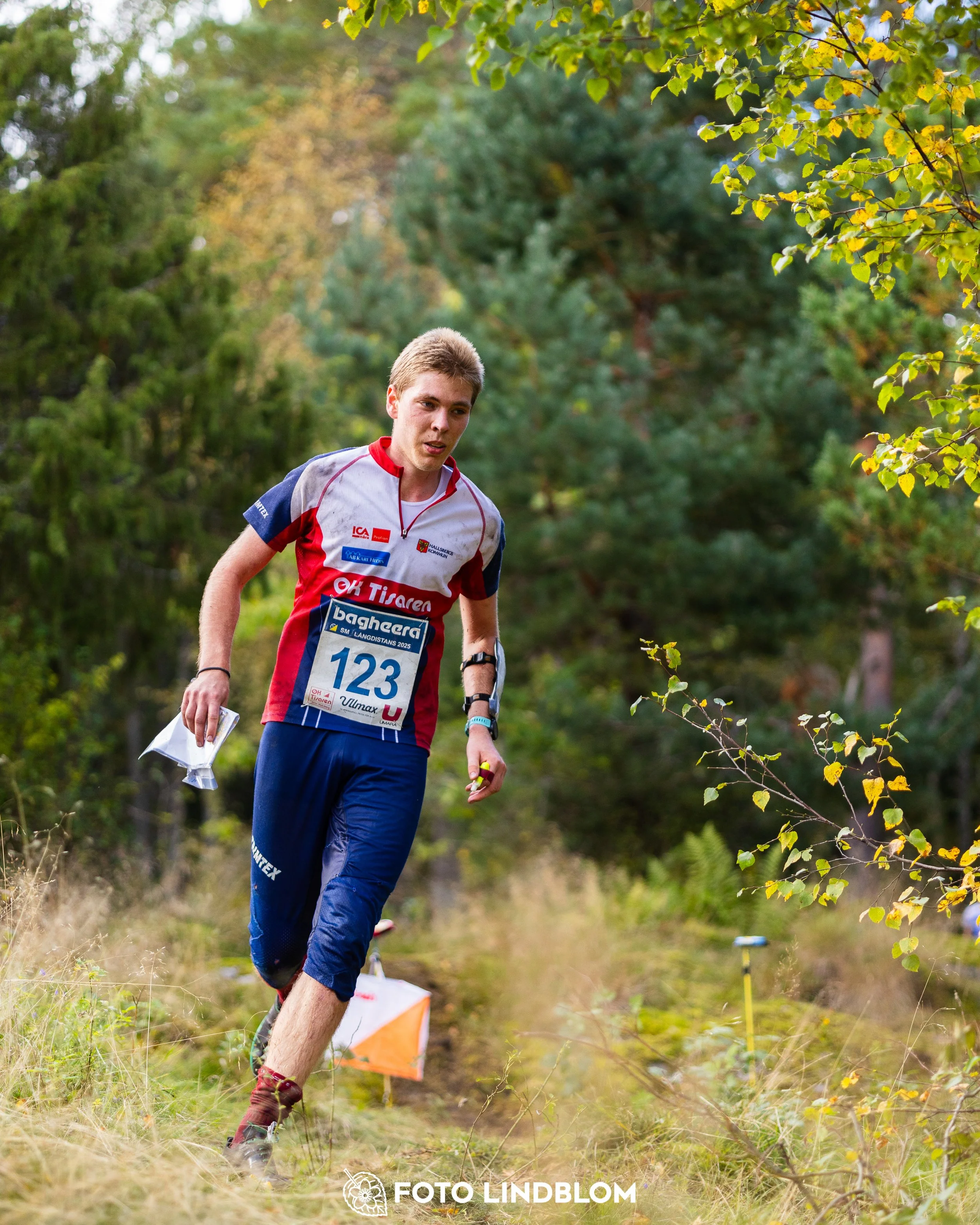 A picture from the Swedish national championship in long distance orienteering and Swedish league race taken by Foto Lindblom
