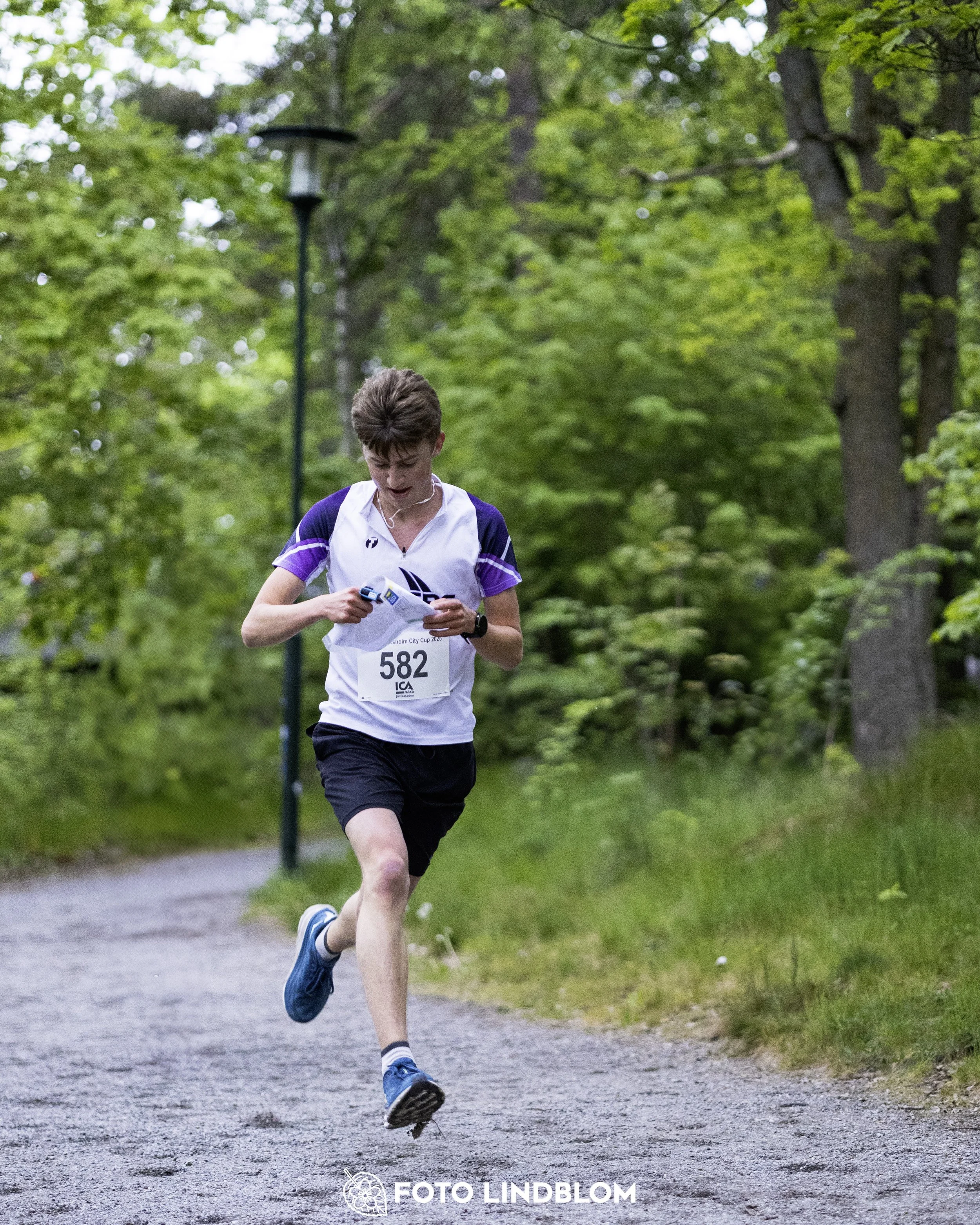 A picture from the secund stage of the Stockholm City Cup sprint orienteering competition