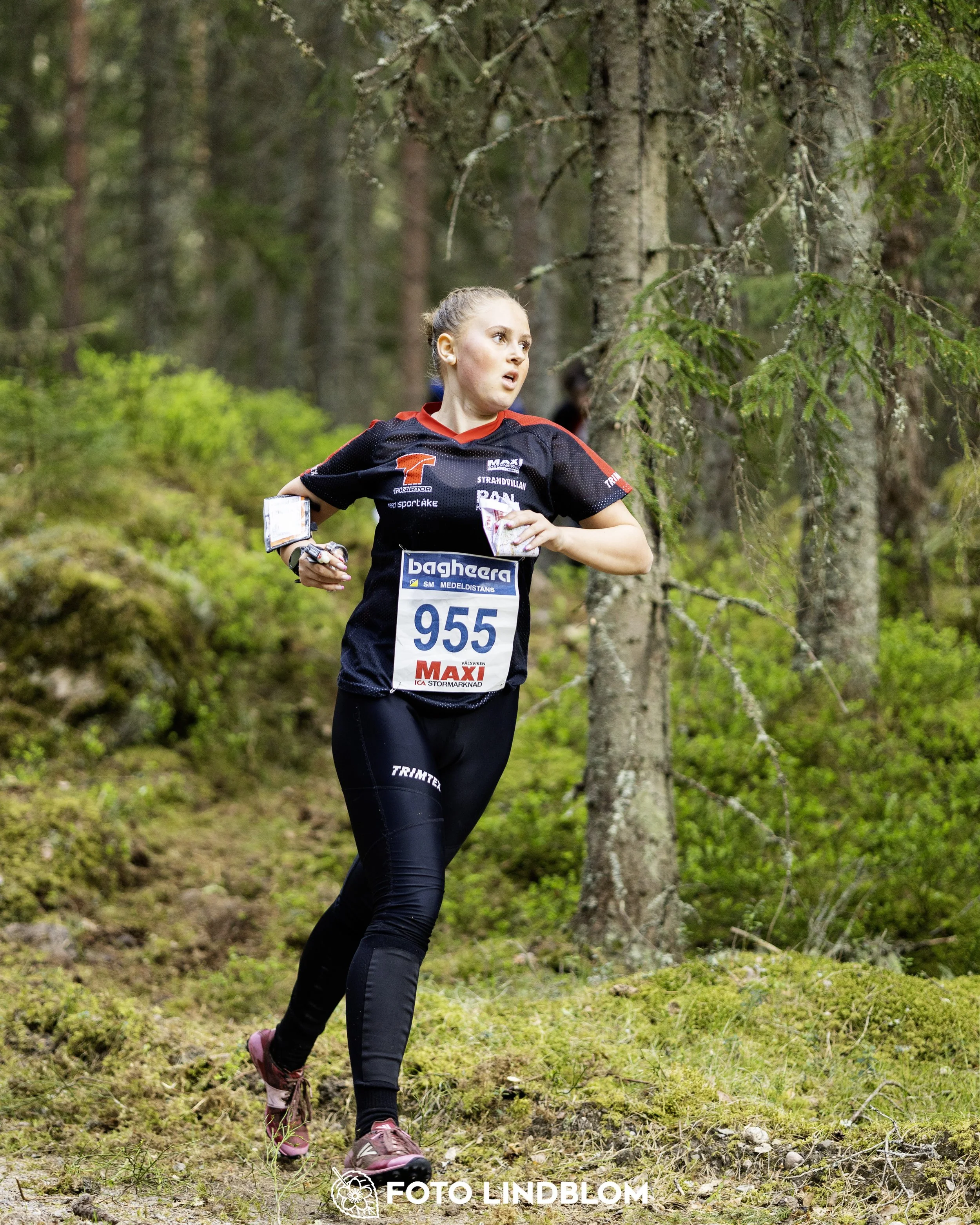 A picture from the Swedish national championship in middle distance orienteering and Swedish league race