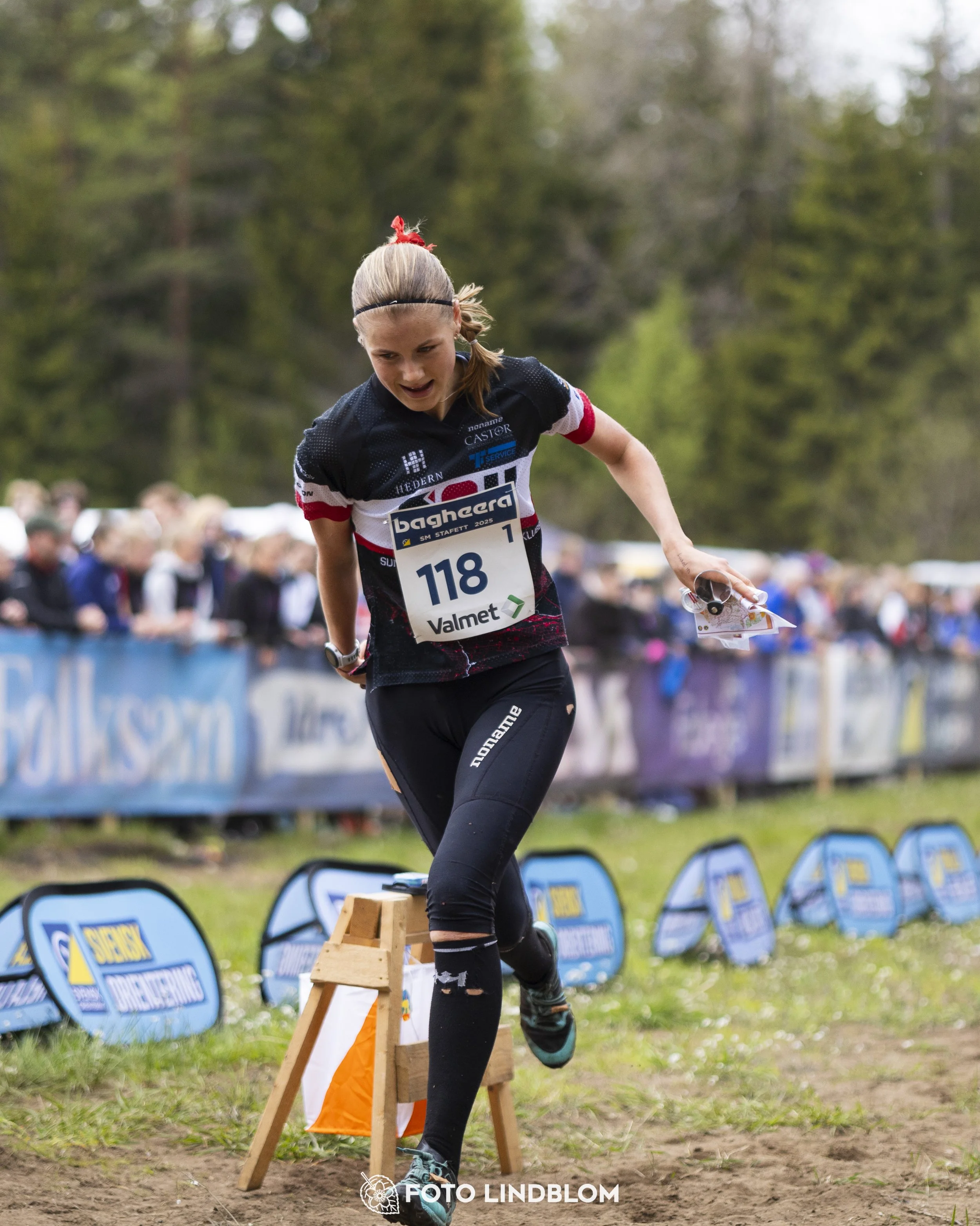 A picture from the Swedish national championship in relay orienteering