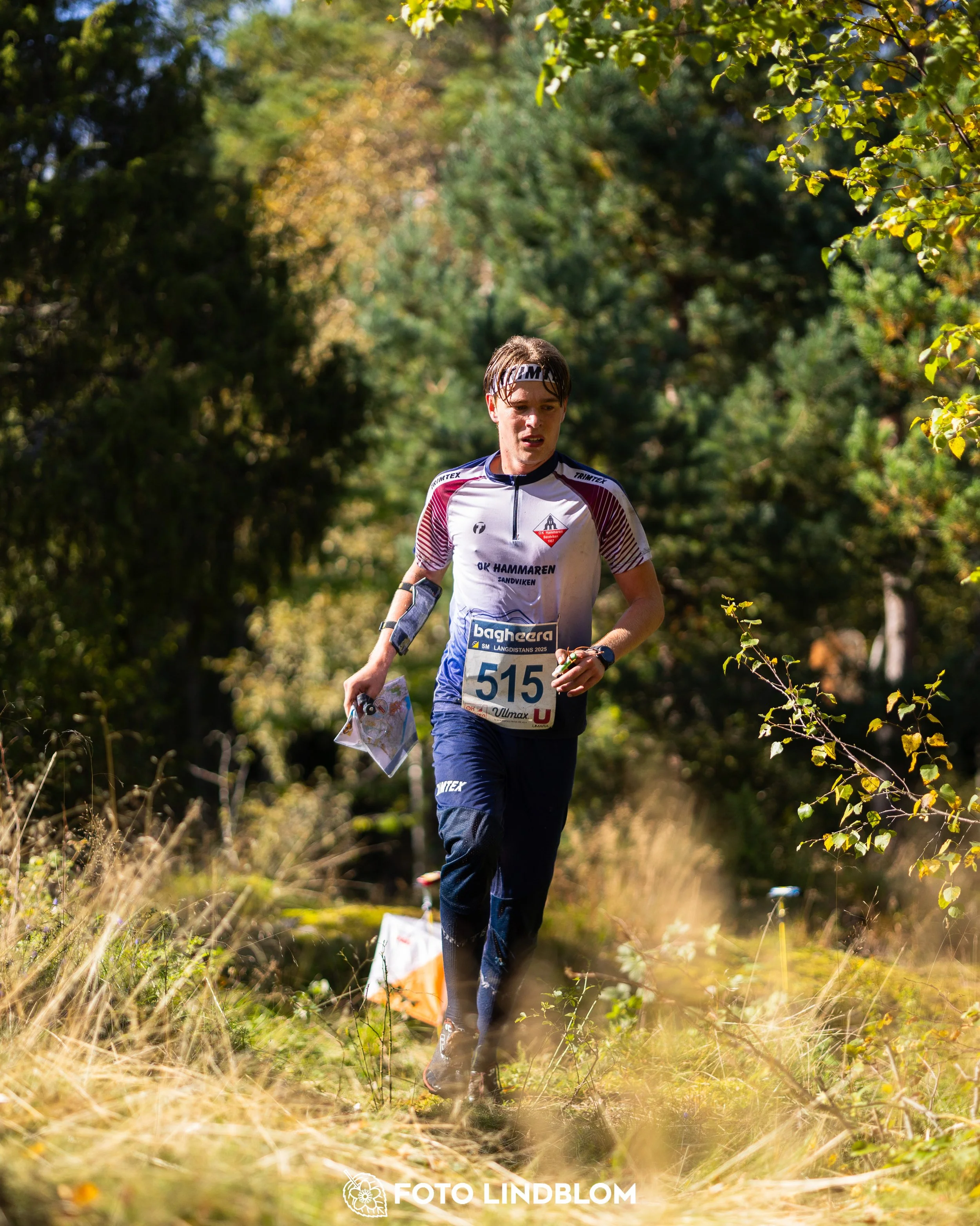A picture from the Swedish national championship in long distance orienteering and Swedish league race taken by Foto Lindblom