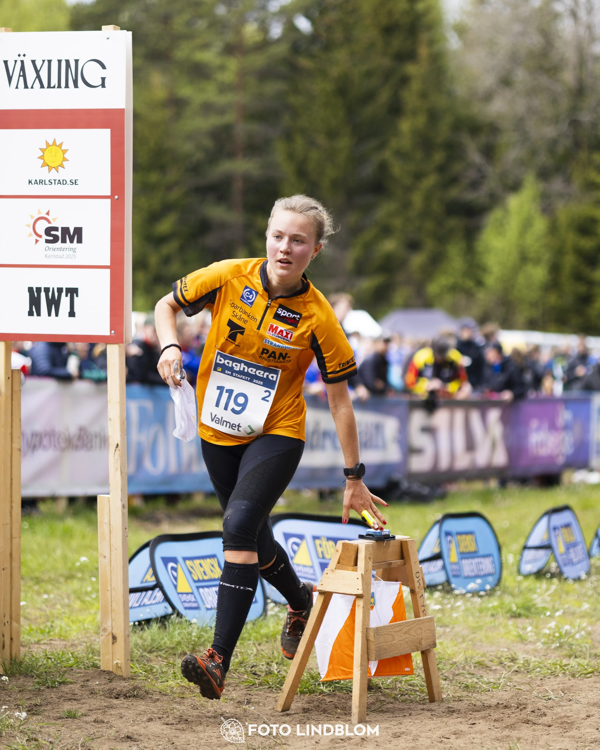 A picture from the Swedish national championship in relay orienteering