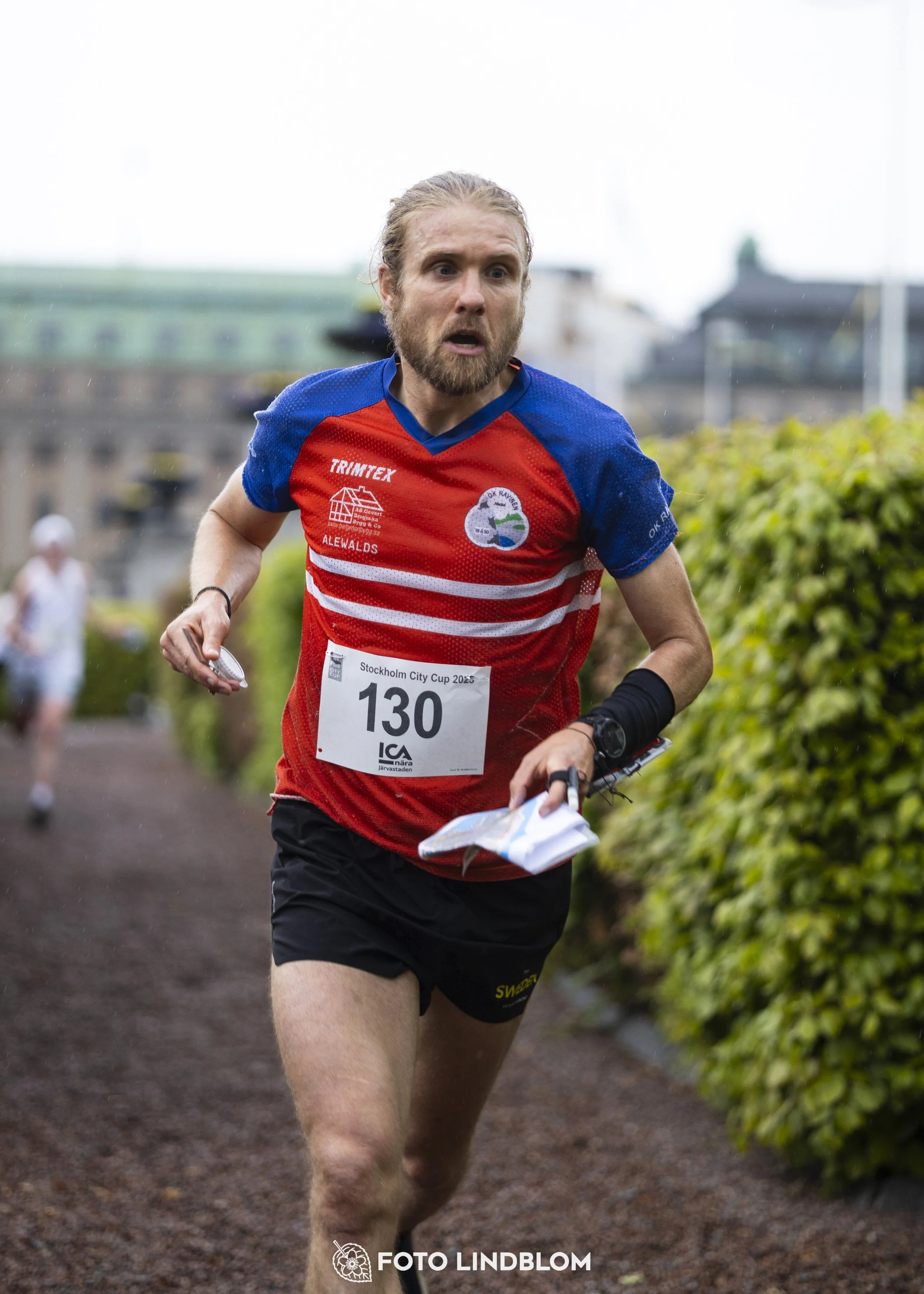 A picture from the first stage of the Stockholm City Cup sprint orienteering competition in "gamla stan" which is the old part of Stockholm
