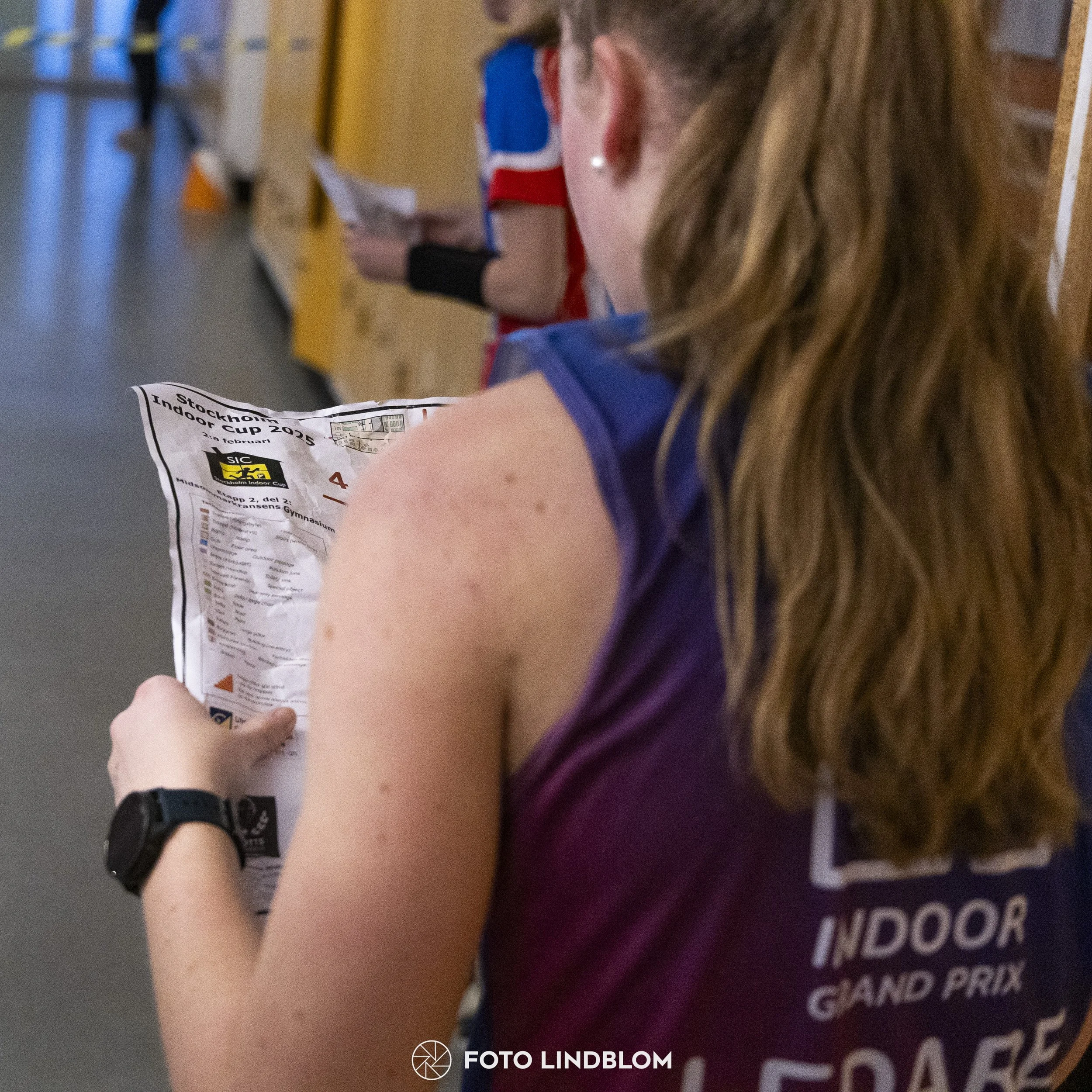 A picture from the orienteering indoor competition "Stockholm Indoor Cup"