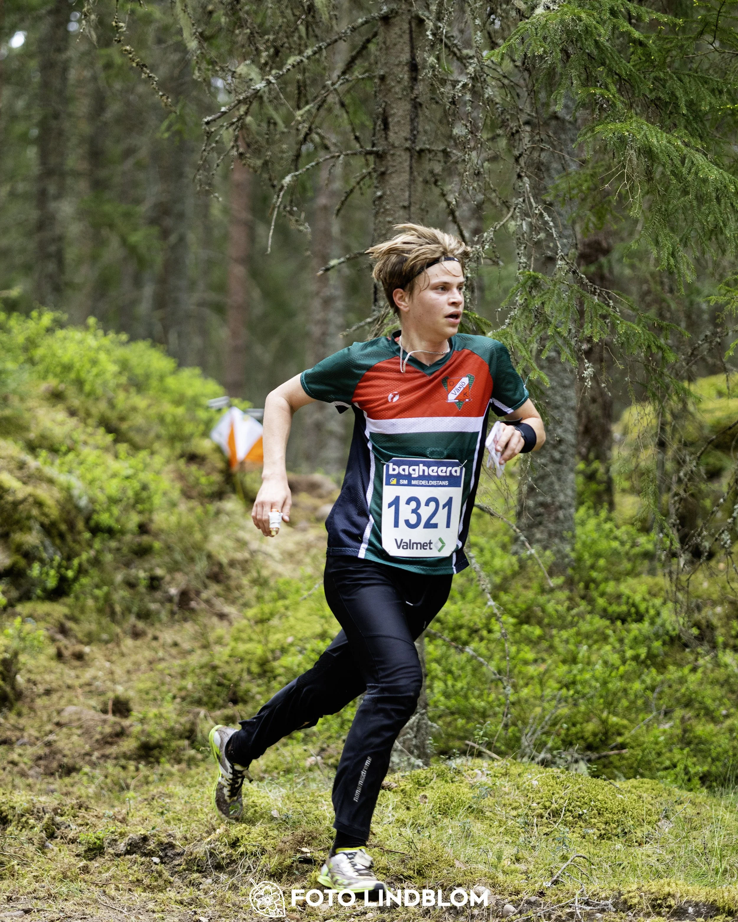 A picture from the Swedish national championship in middle distance orienteering and Swedish league race
