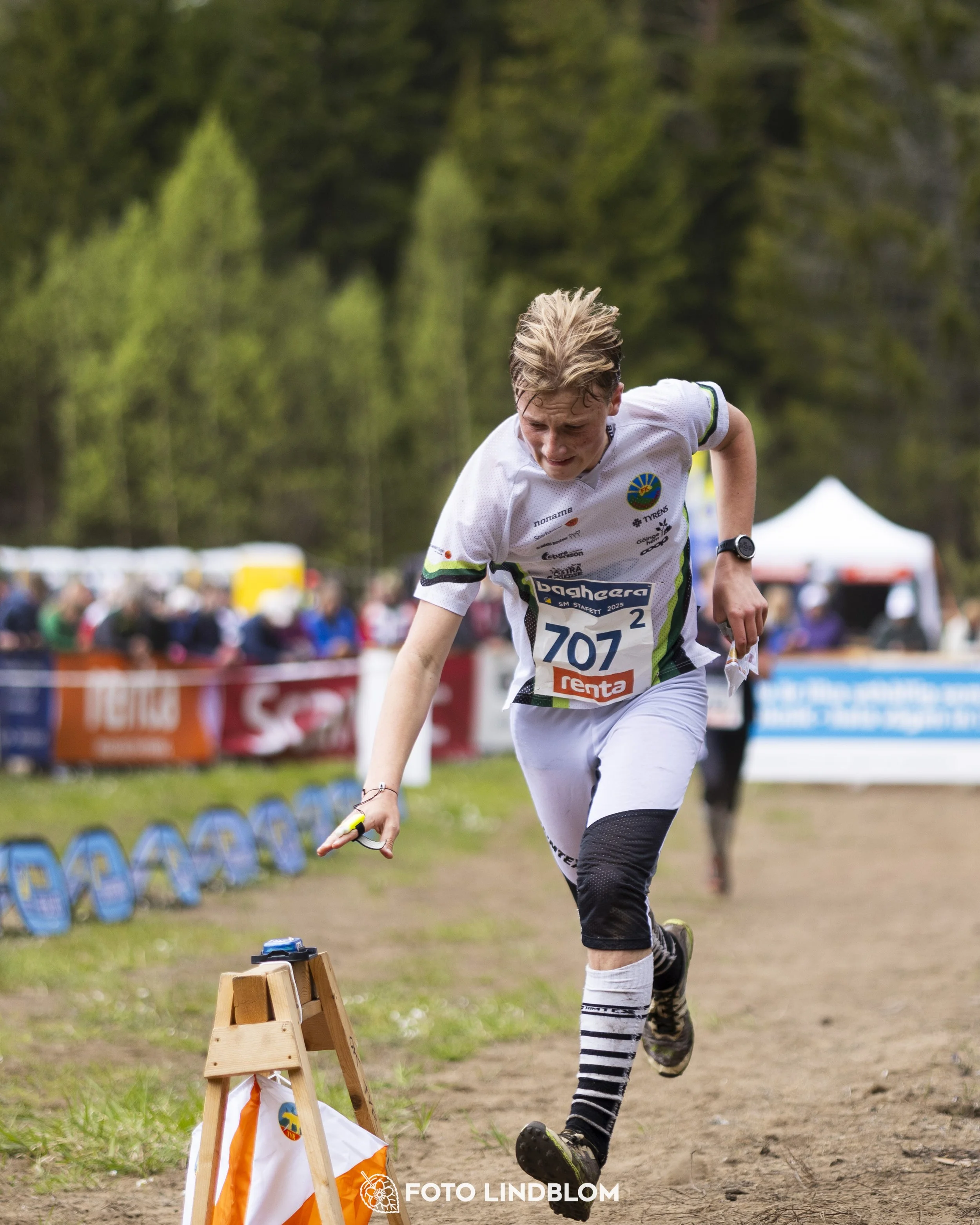 A picture from the Swedish national championship in relay orienteering