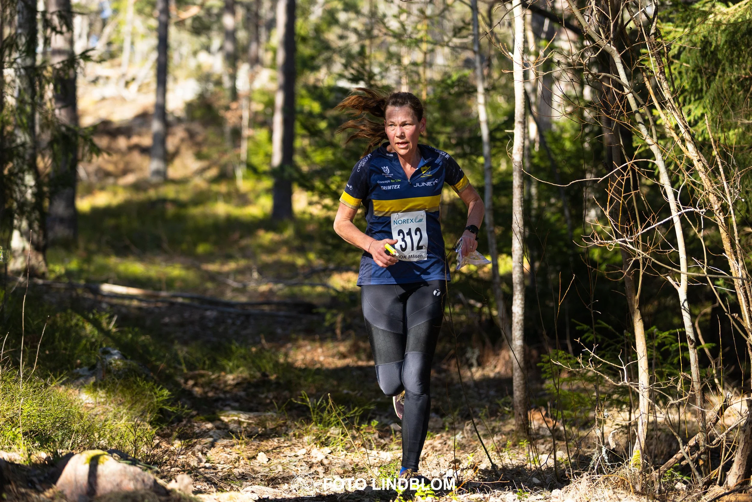 A photo from the 2026 Måsenstafetten orienteering relay in Sweden, captured by Foto Lindblom.