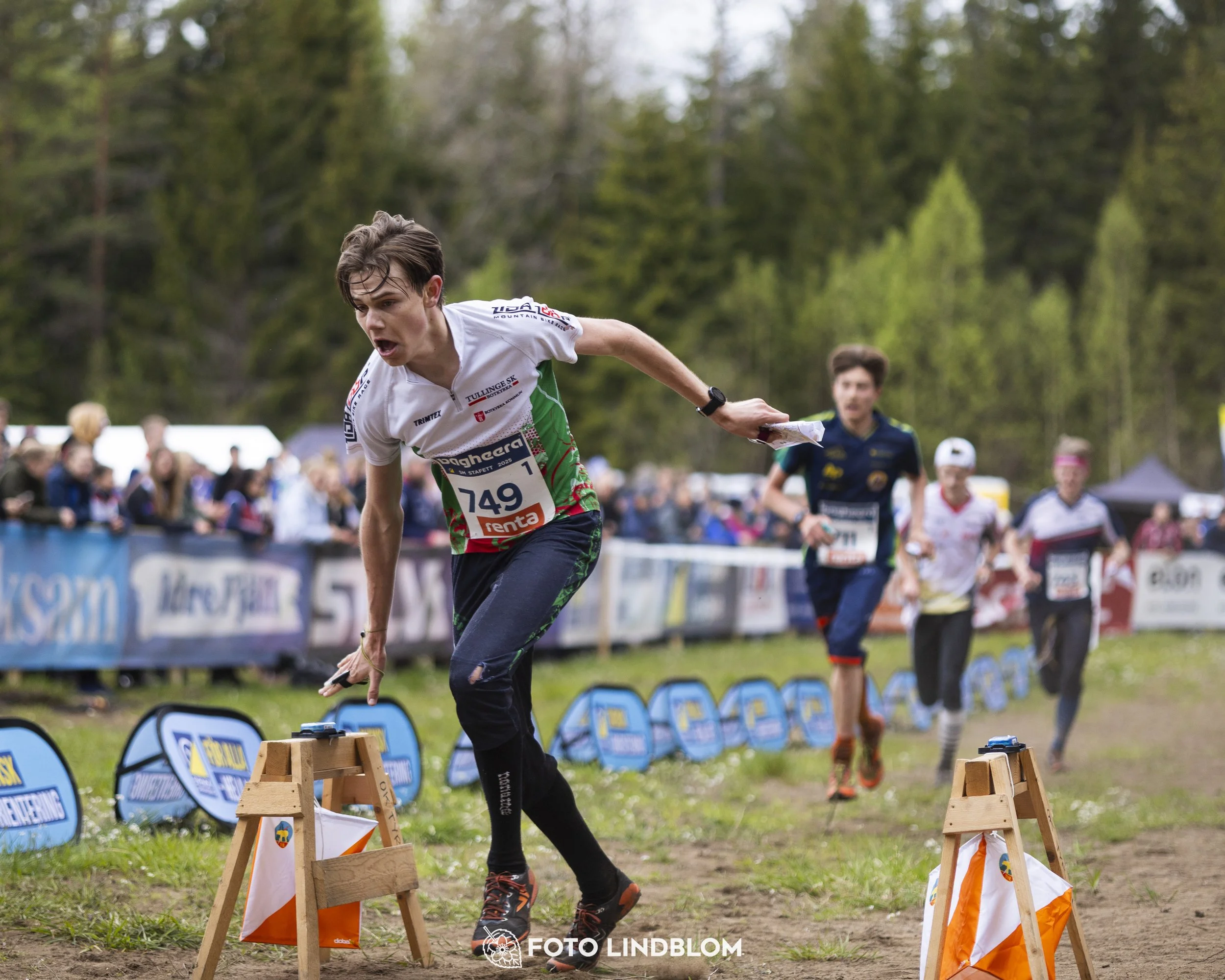 A picture from the Swedish national championship in relay orienteering