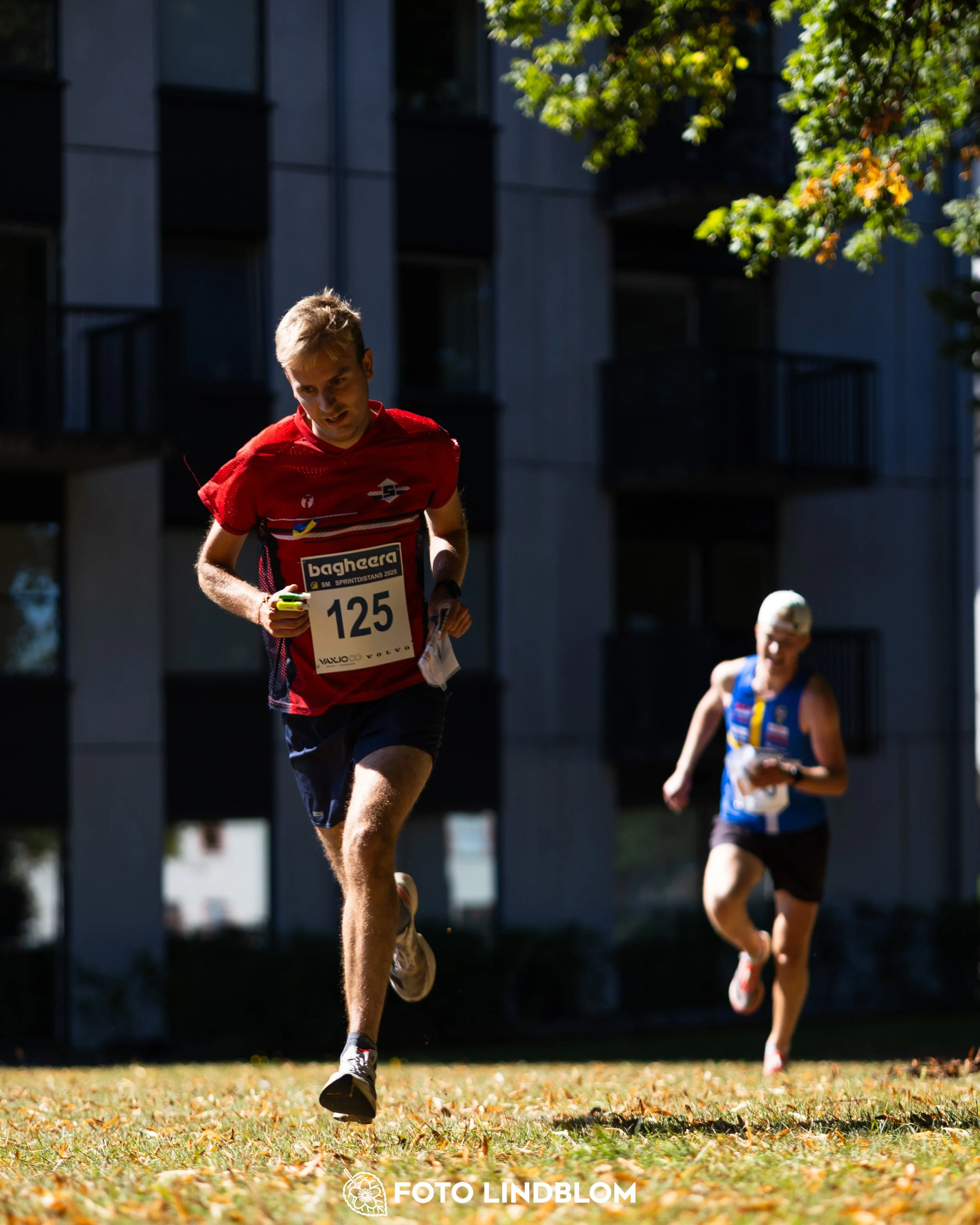 A picture from the Swedish national championship in knock out orienteering  taken by Foto Lindblom