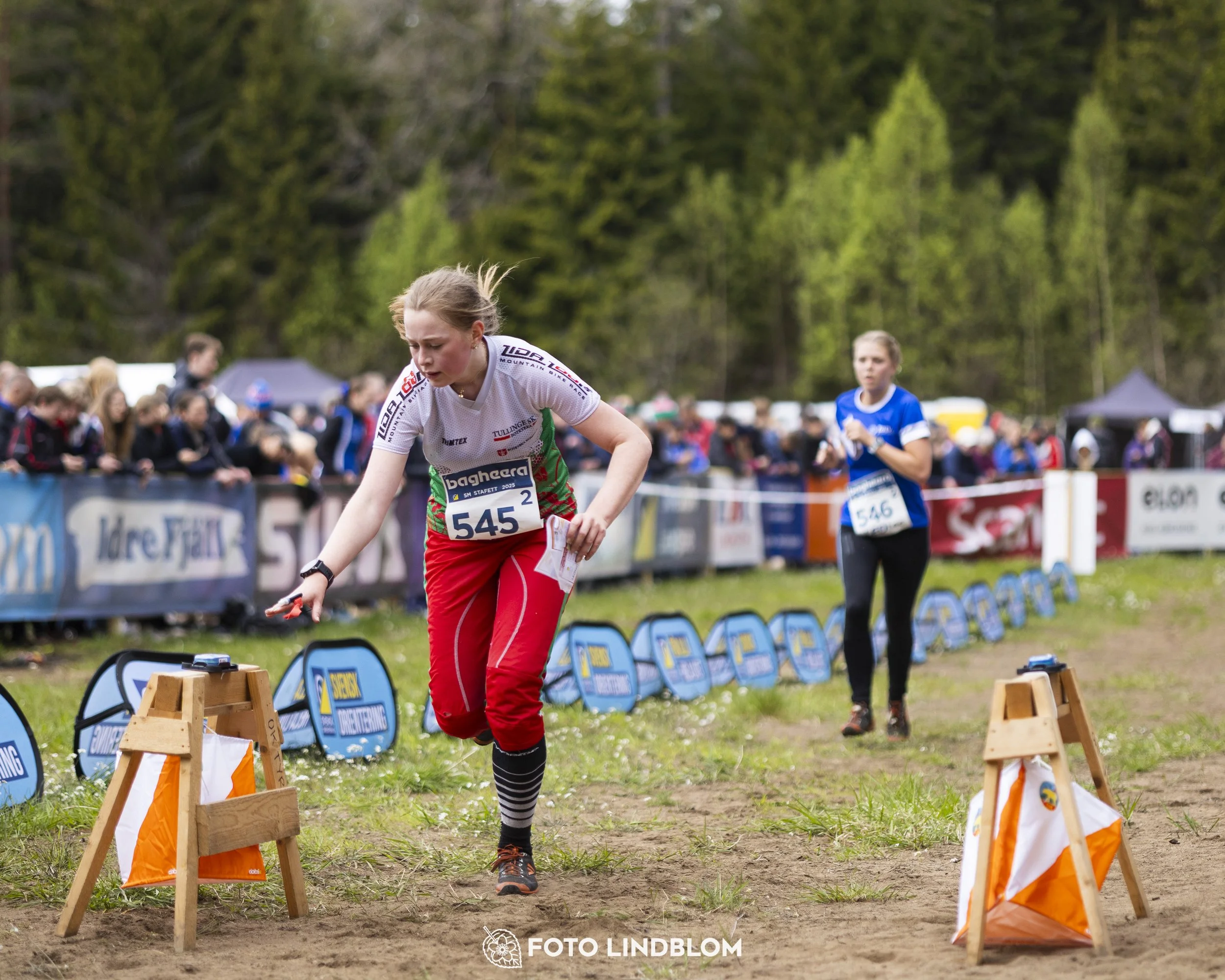 A picture from the Swedish national championship in relay orienteering