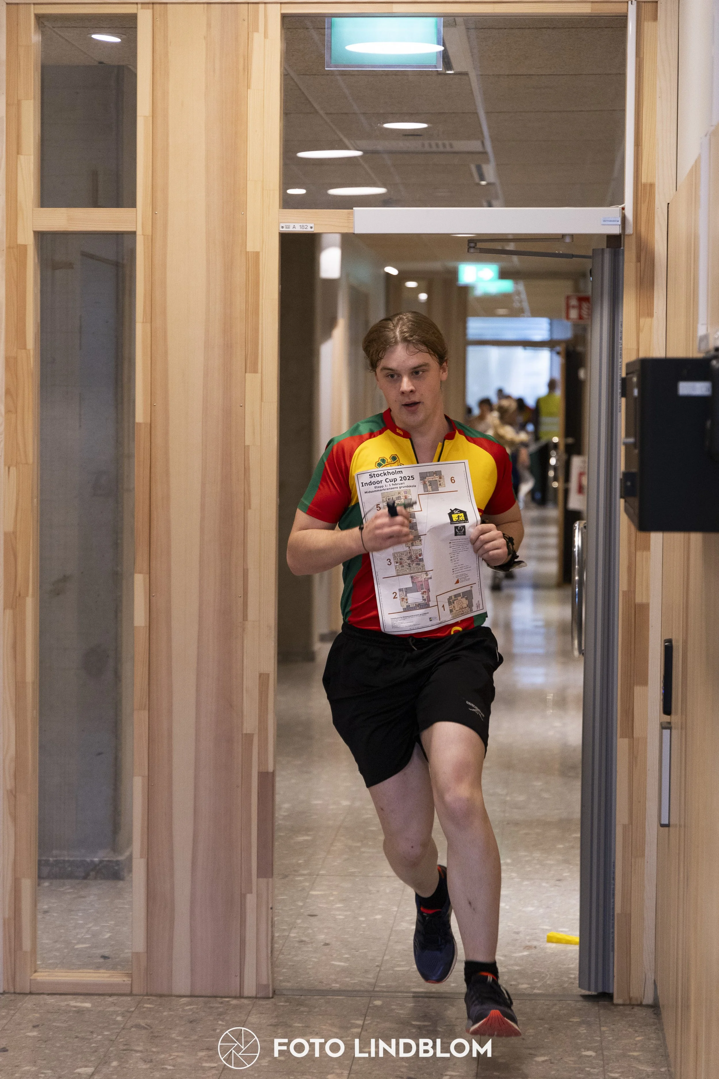 A picture from the orienteering indoor competition "Stockholm Indoor Cup"
