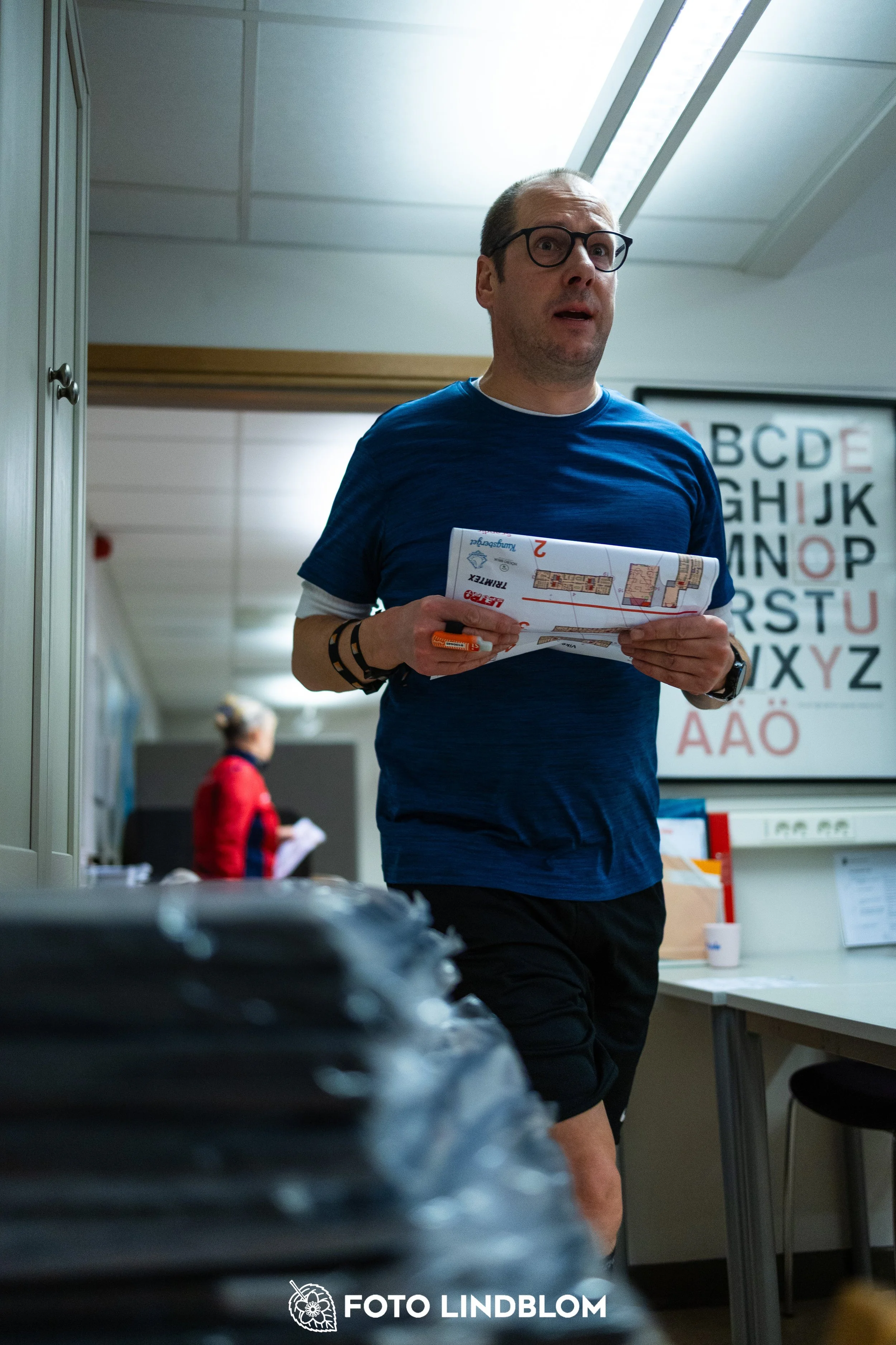 A picture from the indoor orienteering event Viken Indoor taken by Foto Lindblom