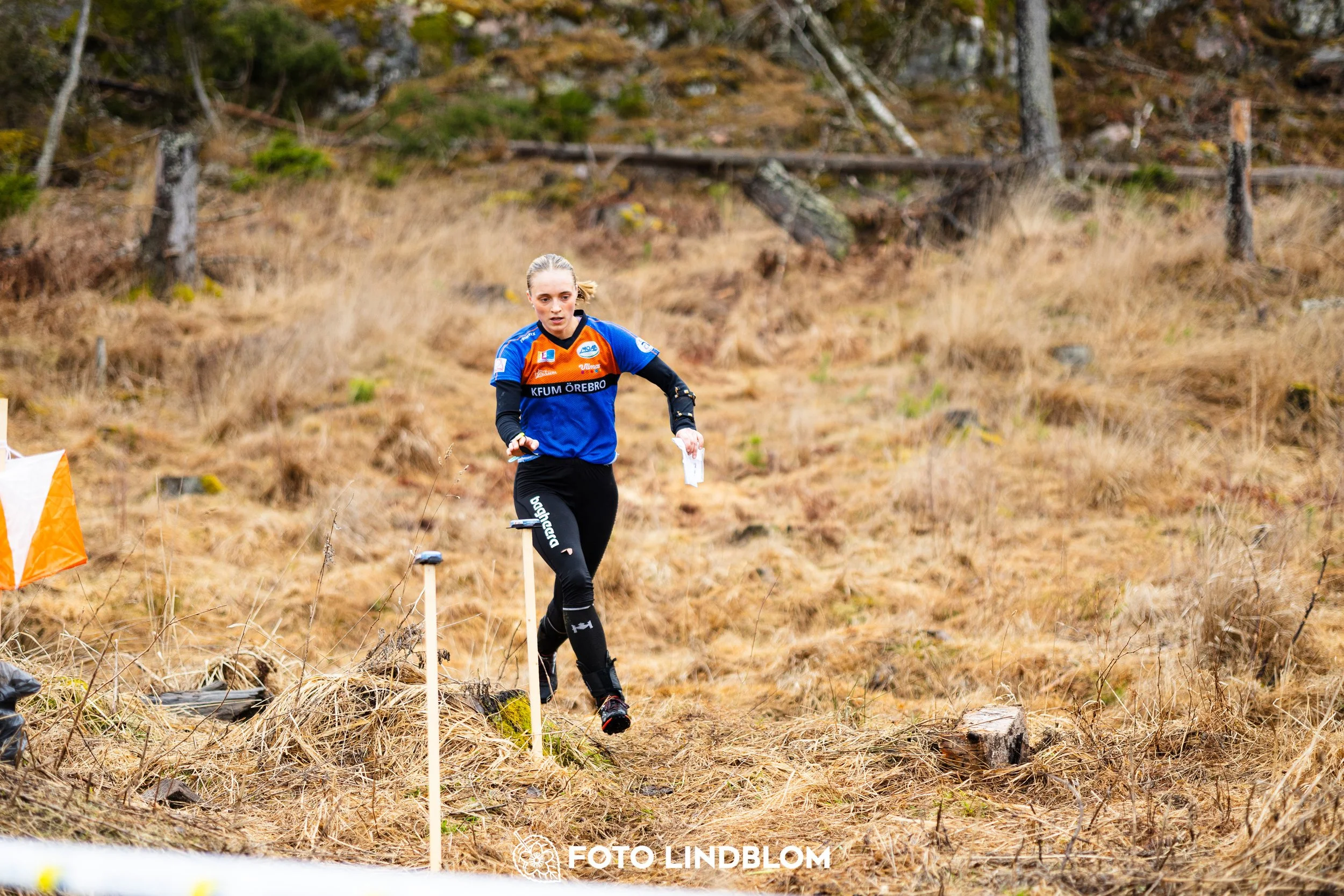 A scene from the Swedish League middle distance event in Kolmården spring 2026, captured by Foto Lindblom.