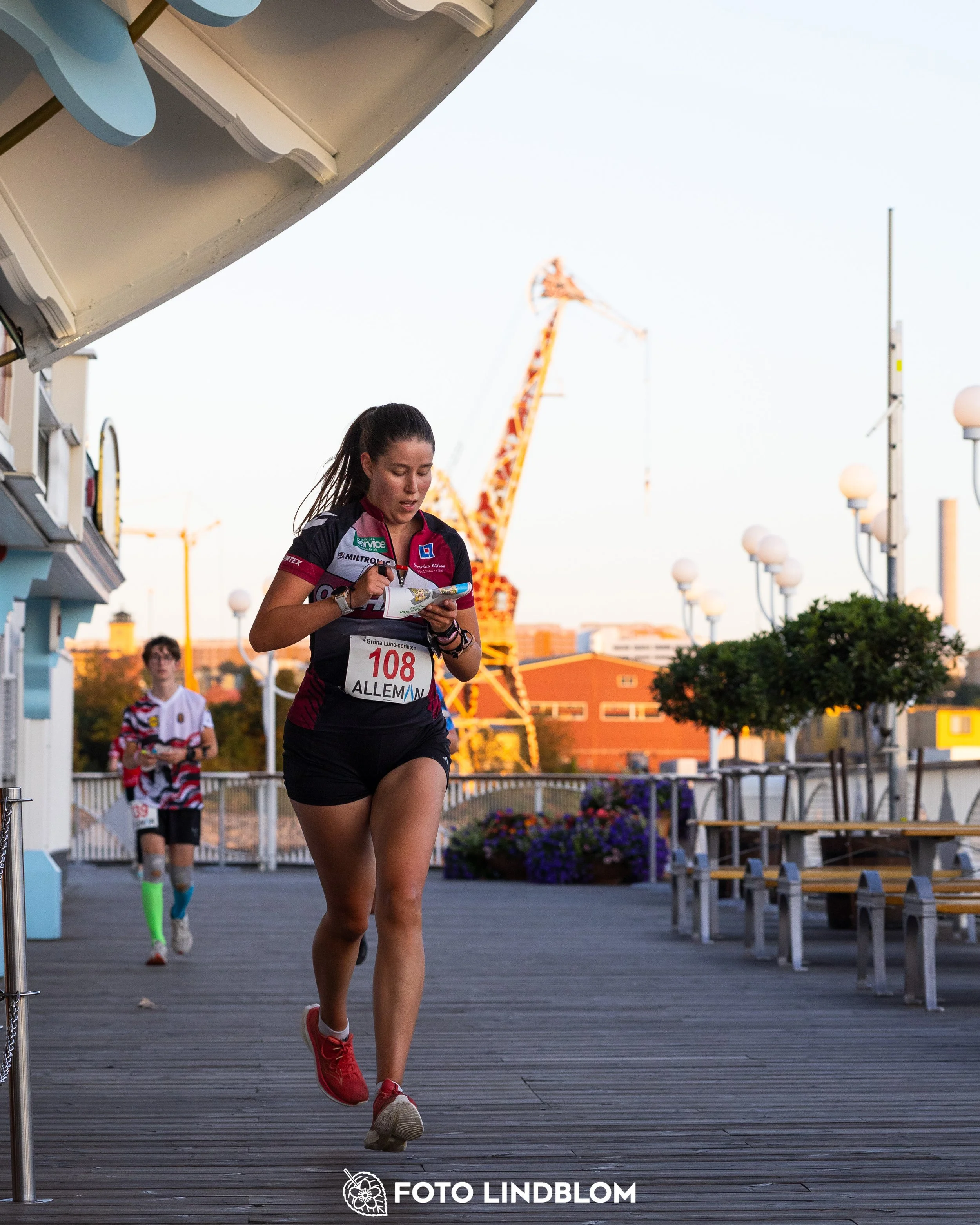 A picture from the orienteering event called Gröna Lund Sprinten taken by Foto Lindblom
