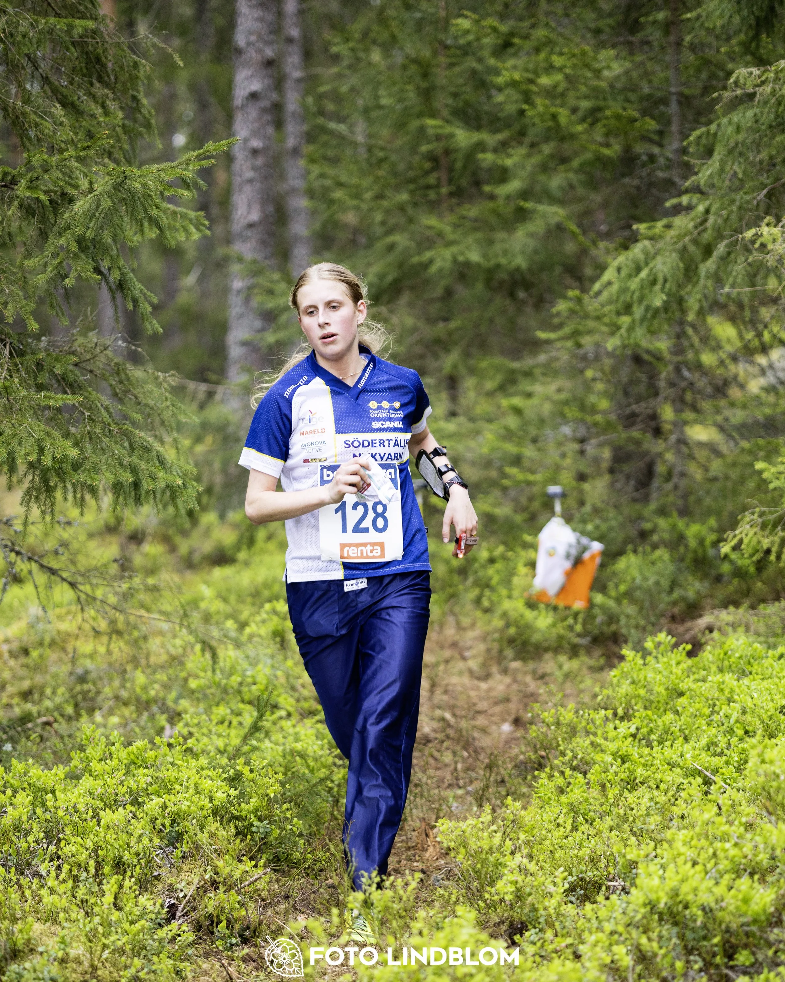 A picture from the Swedish national championship in middle distance orienteering and Swedish league race