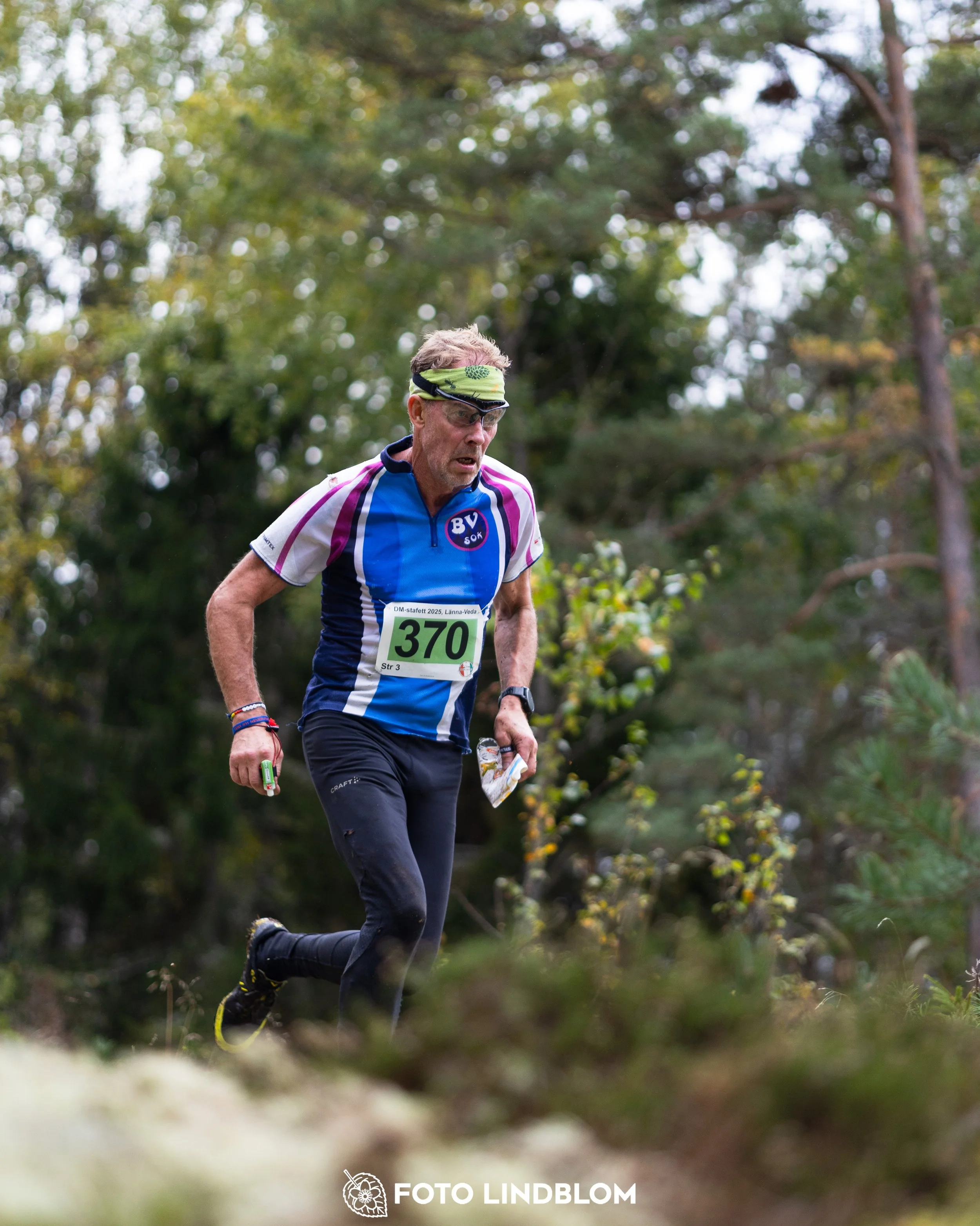 A picture from the Stockholm district championship in relay orienteering taken by Foto Lindblom