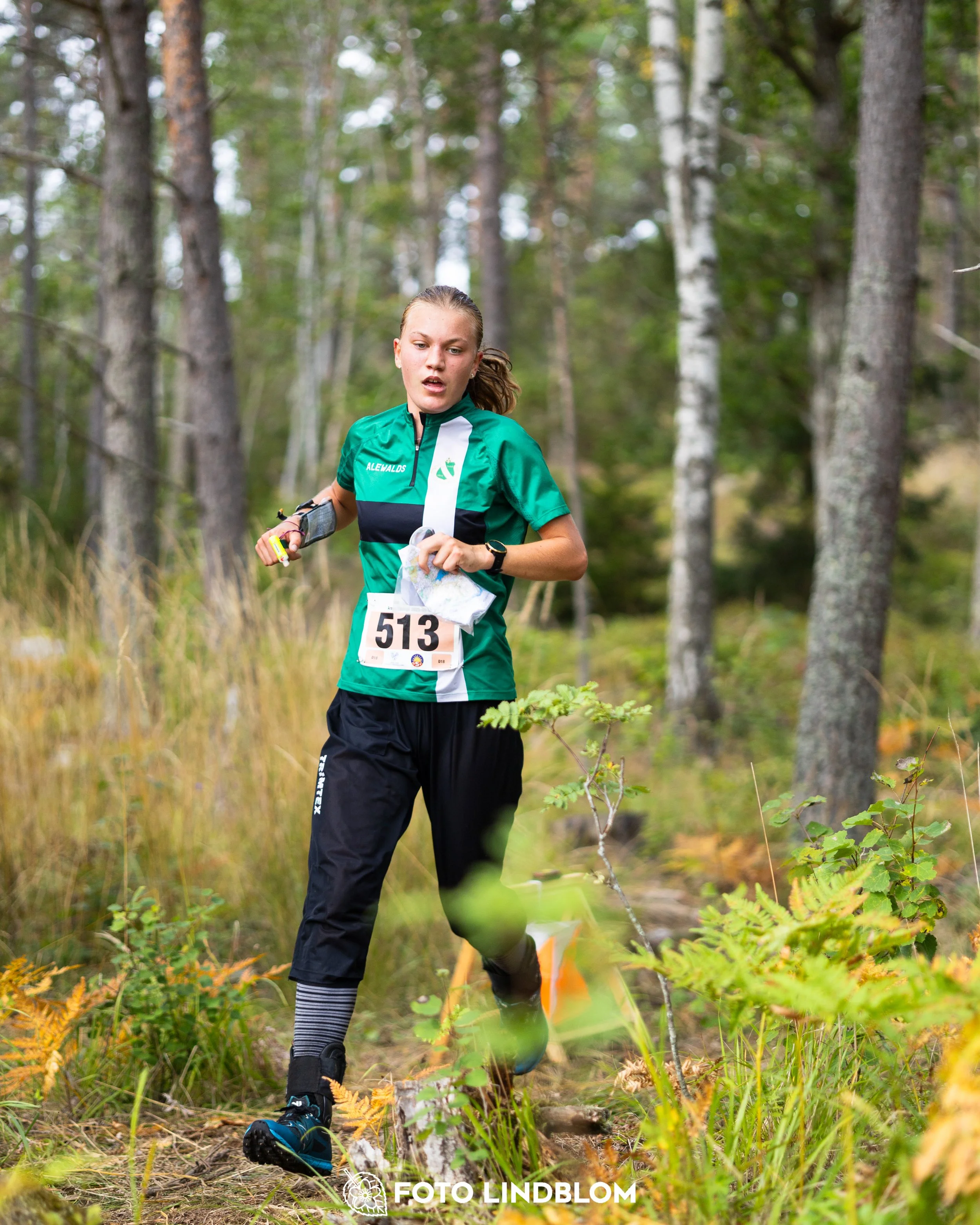 A picture from the Stockholm district championship in middle distance orienteering taken by Foto Lindblom