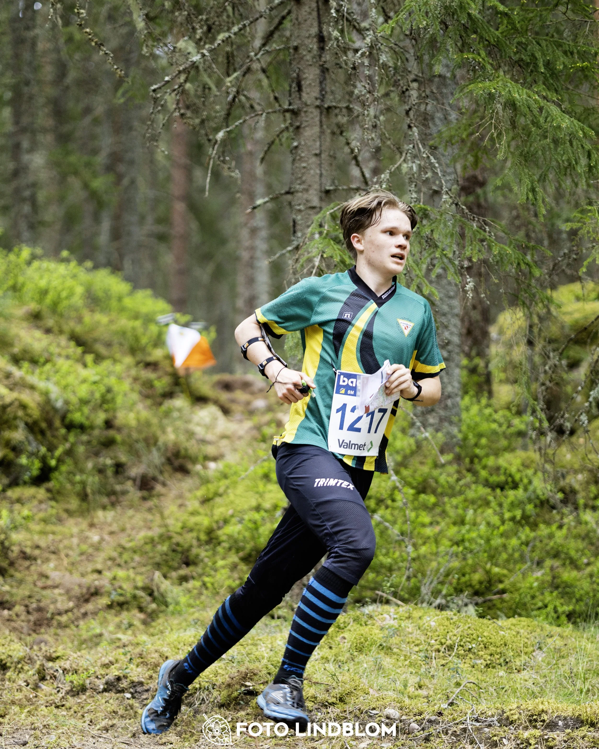 A picture from the Swedish national championship in middle distance orienteering and Swedish league race