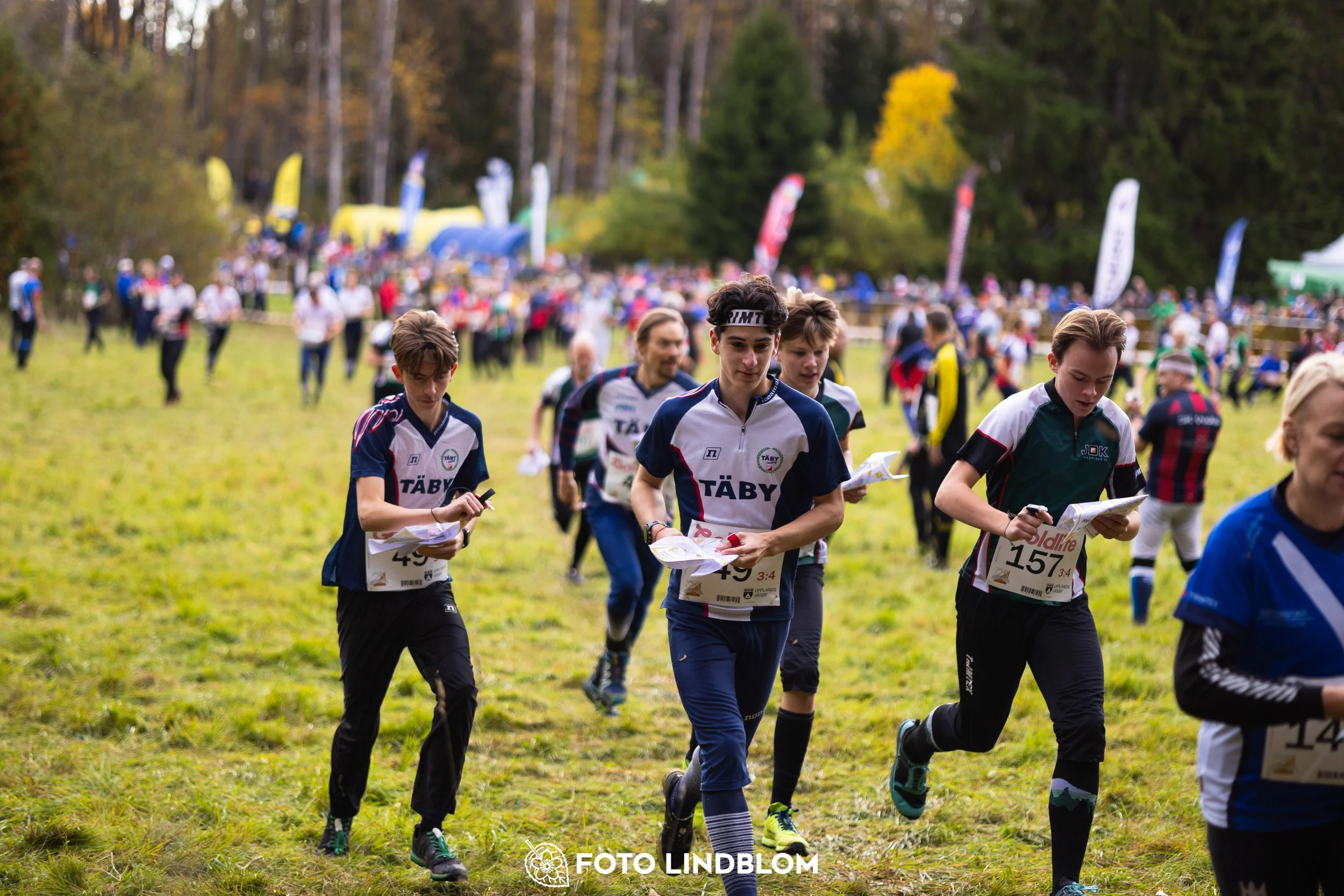 A picture from the 25-Manna orienteering event taken by Foto Lindblom