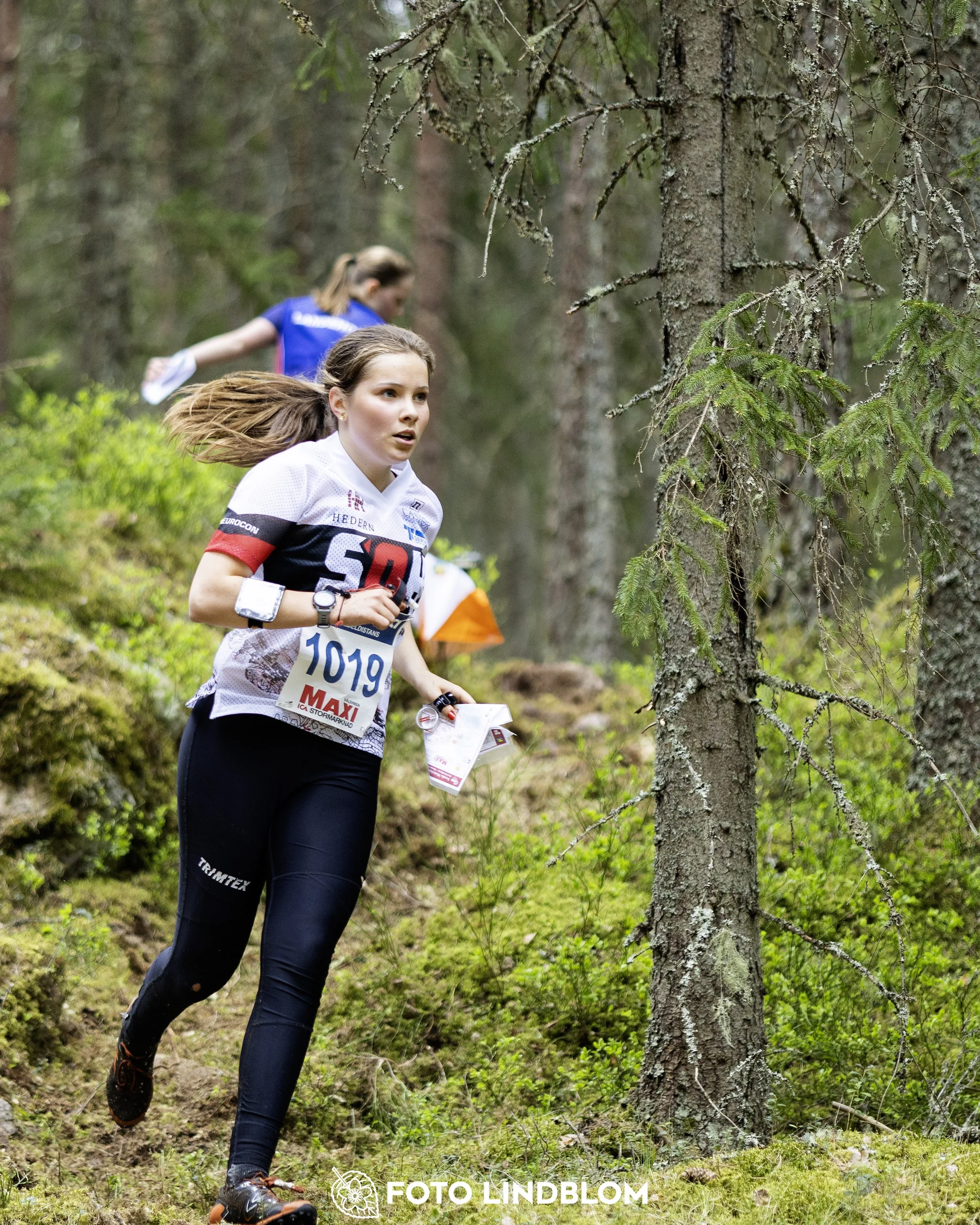 A picture from the Swedish national championship in middle distance orienteering and Swedish league race