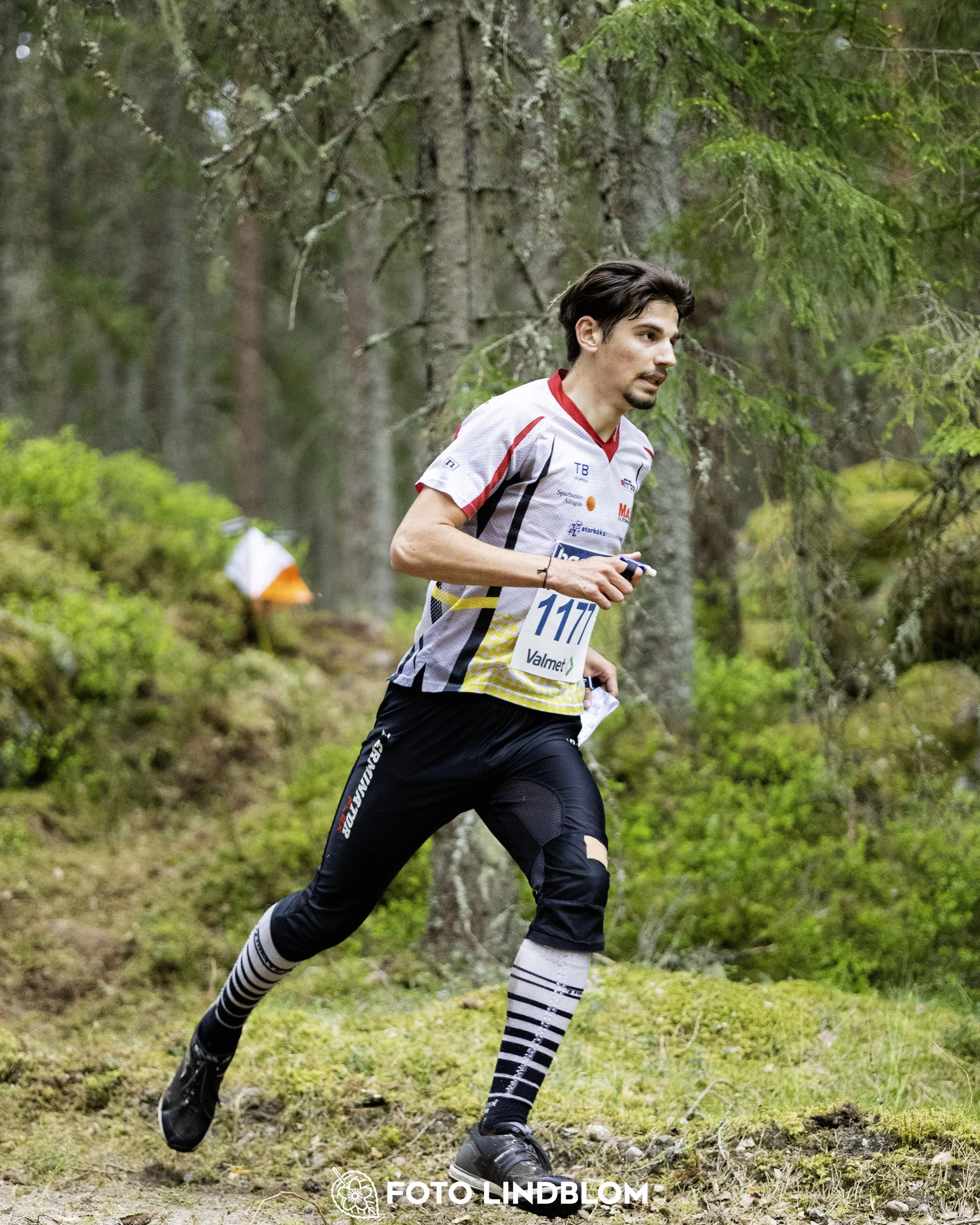 A picture from the Swedish national championship in middle distance orienteering and Swedish league race