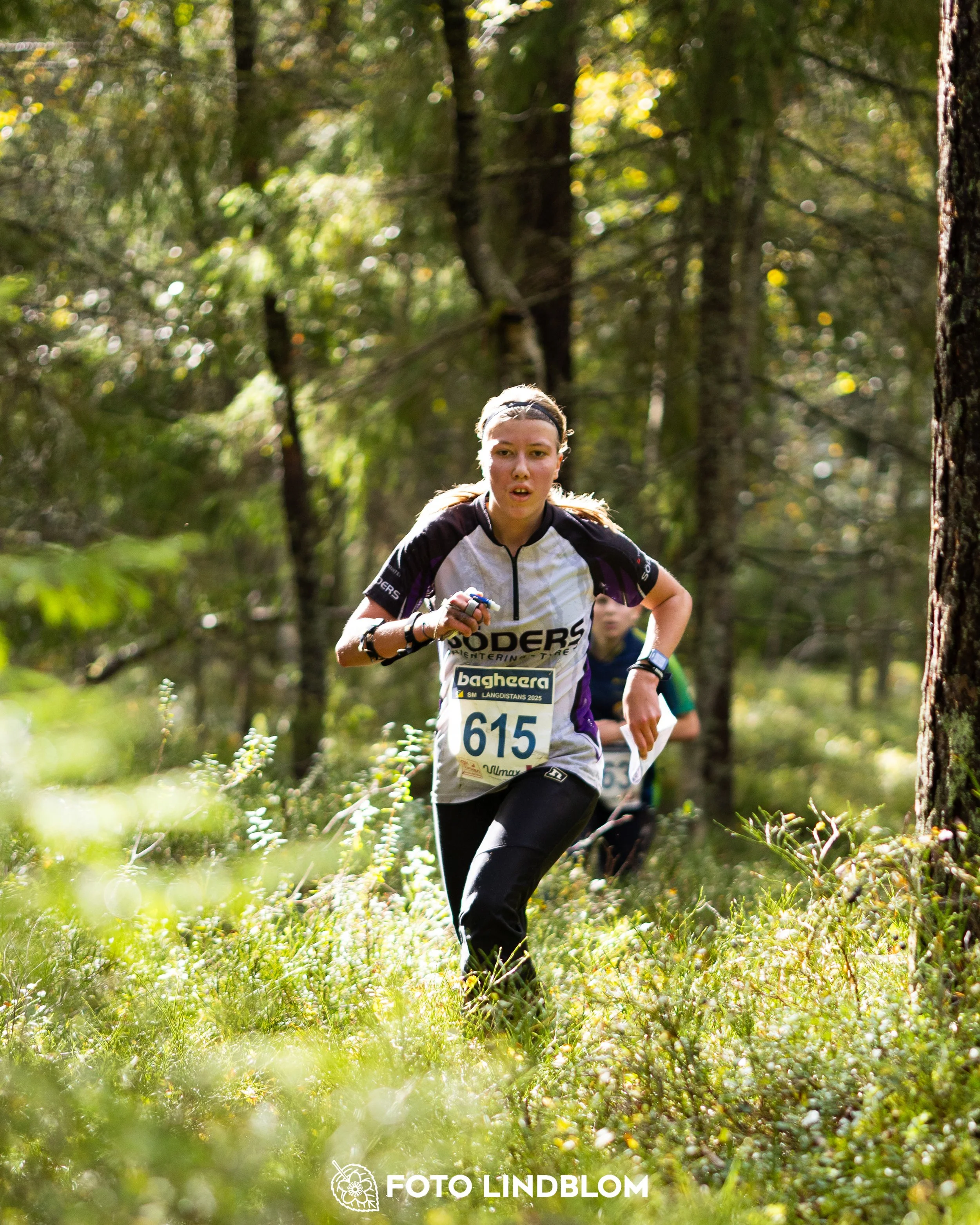A picture from the Swedish national championship in long distance orienteering and Swedish league race taken by Foto Lindblom