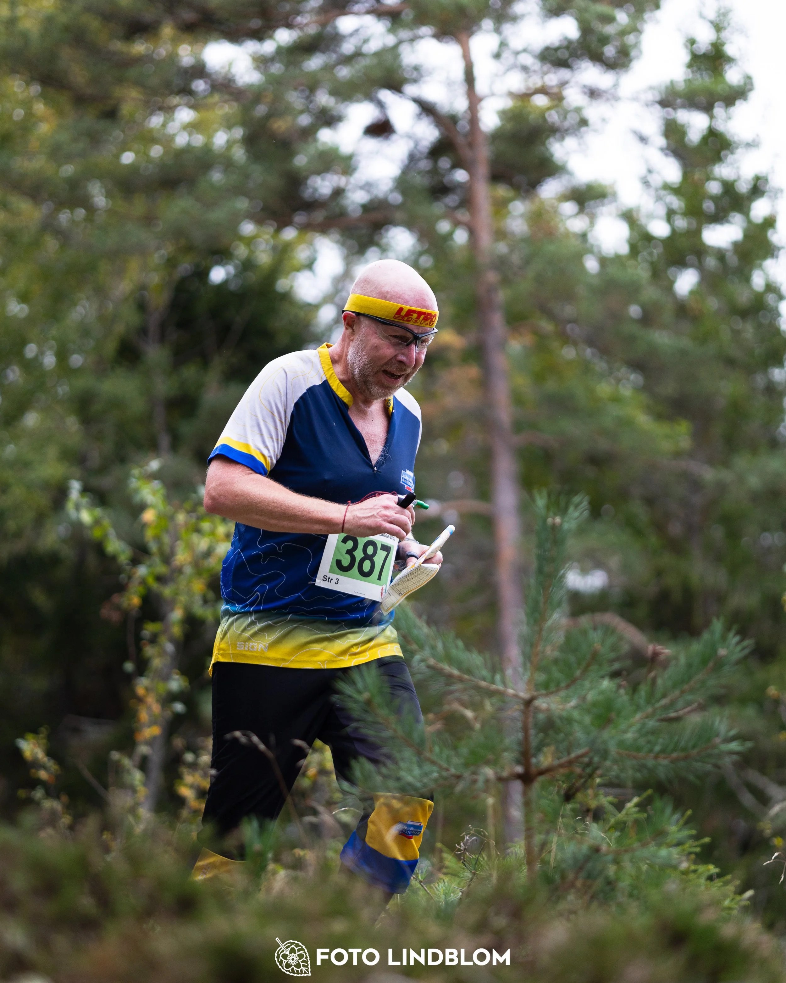 A picture from the Stockholm district championship in relay orienteering taken by Foto Lindblom