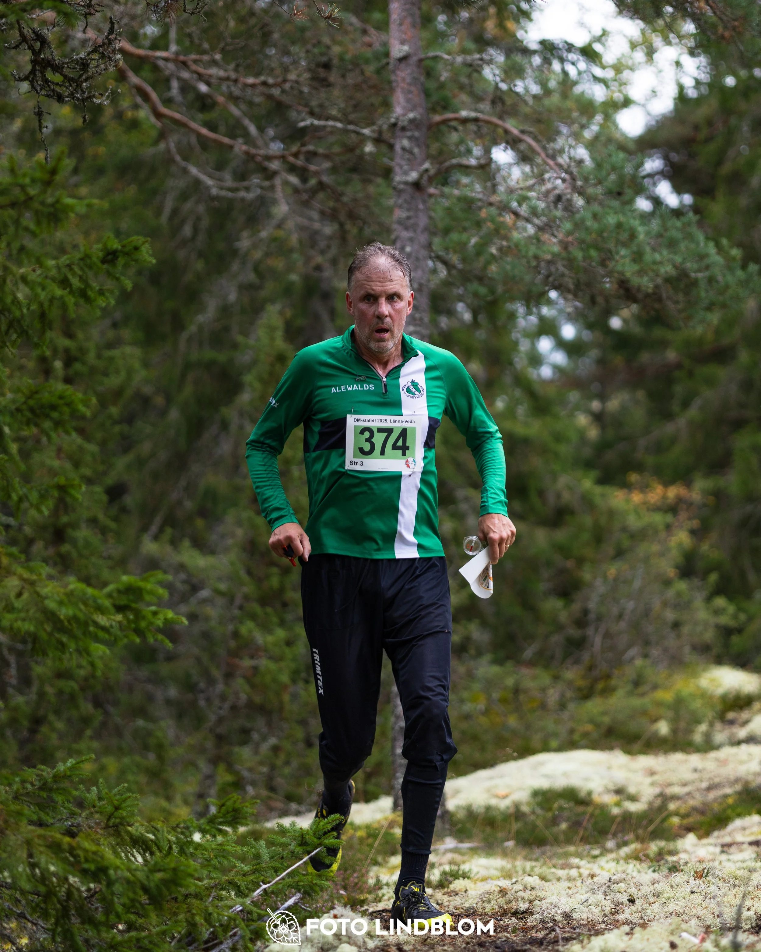 A picture from the Stockholm district championship in relay orienteering taken by Foto Lindblom