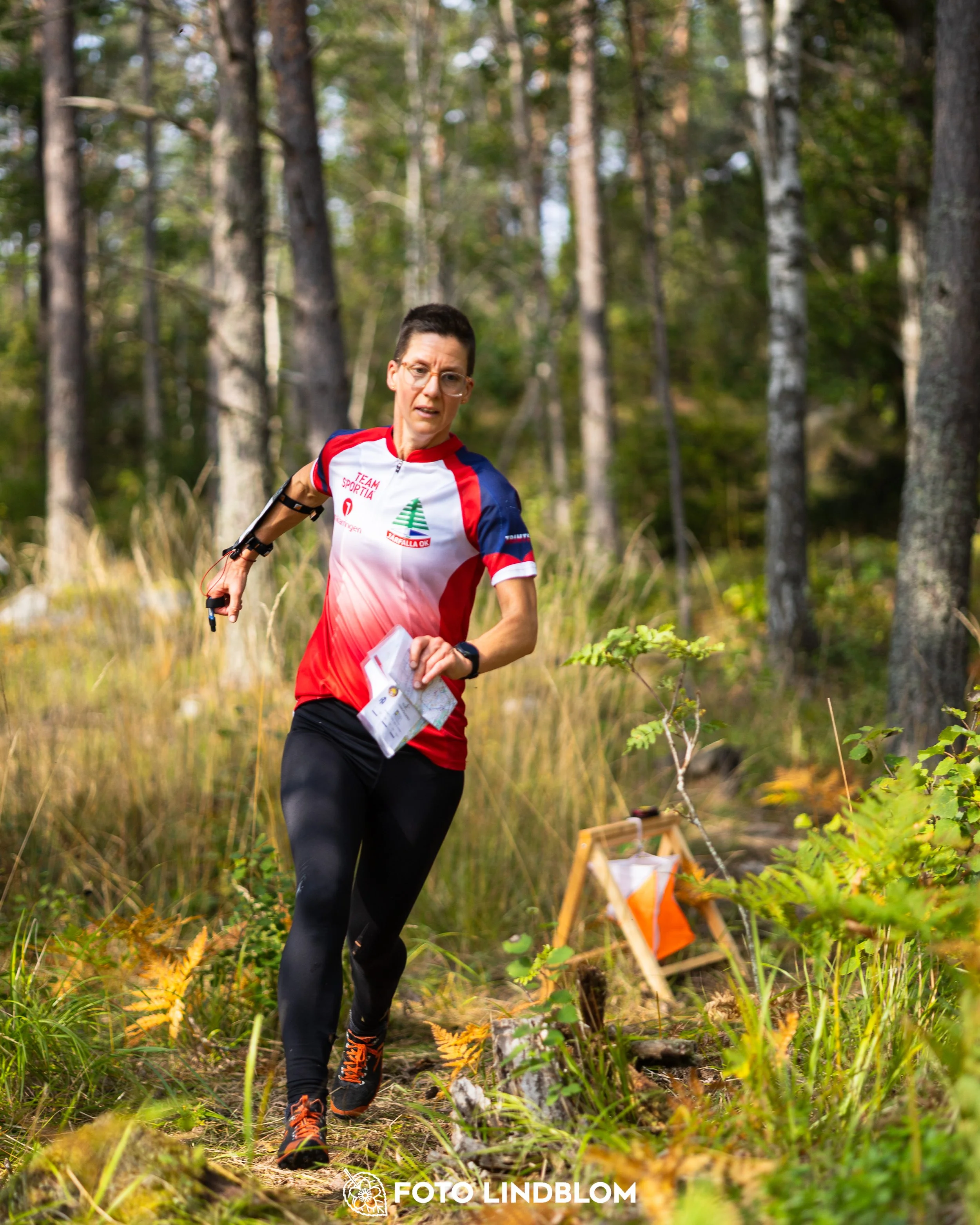 A picture from the Stockholm district championship in middle distance orienteering taken by Foto Lindblom