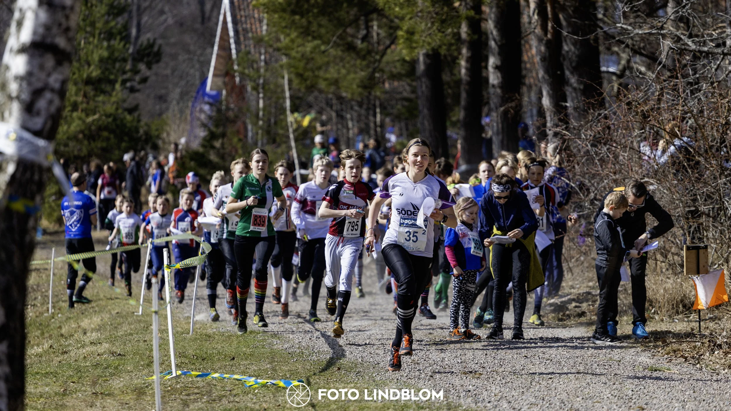 A picture from the orienteering relay competition "Måsen Staffeten"