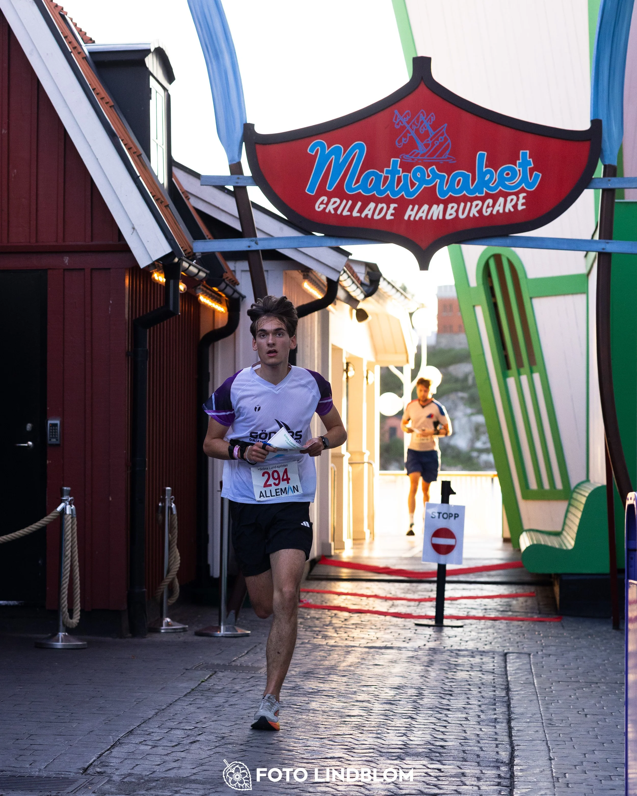 A picture from the orienteering event called Gröna Lund Sprinten taken by Foto Lindblom