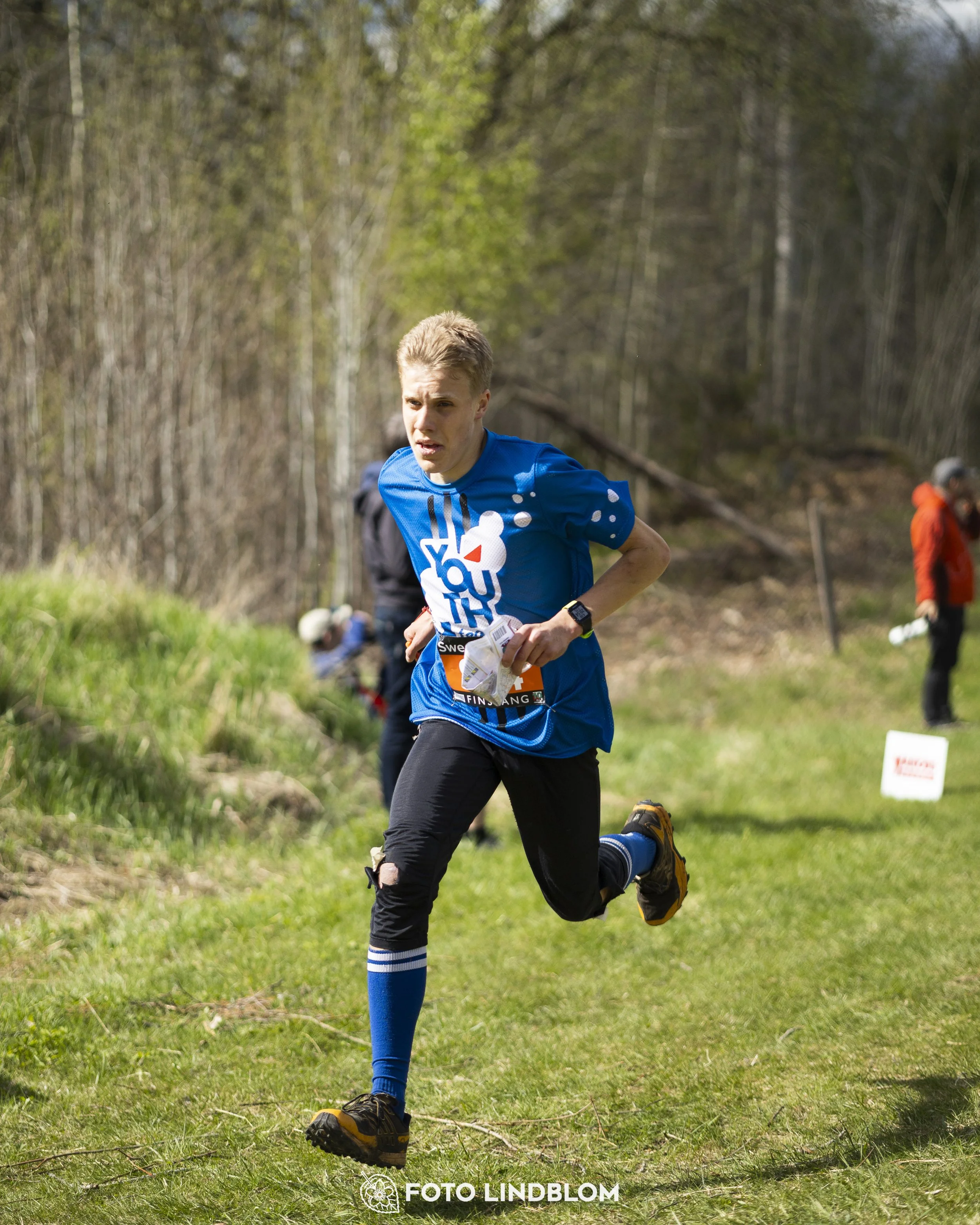 A picture from the youth relay at 10-Mila orienteering competition