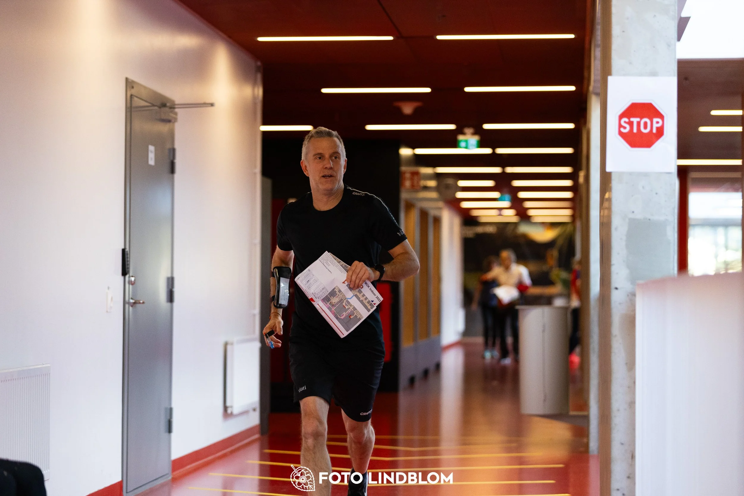 A picture from the indoor orienteering event TMOK Indoor taken by Foto Lindblom
