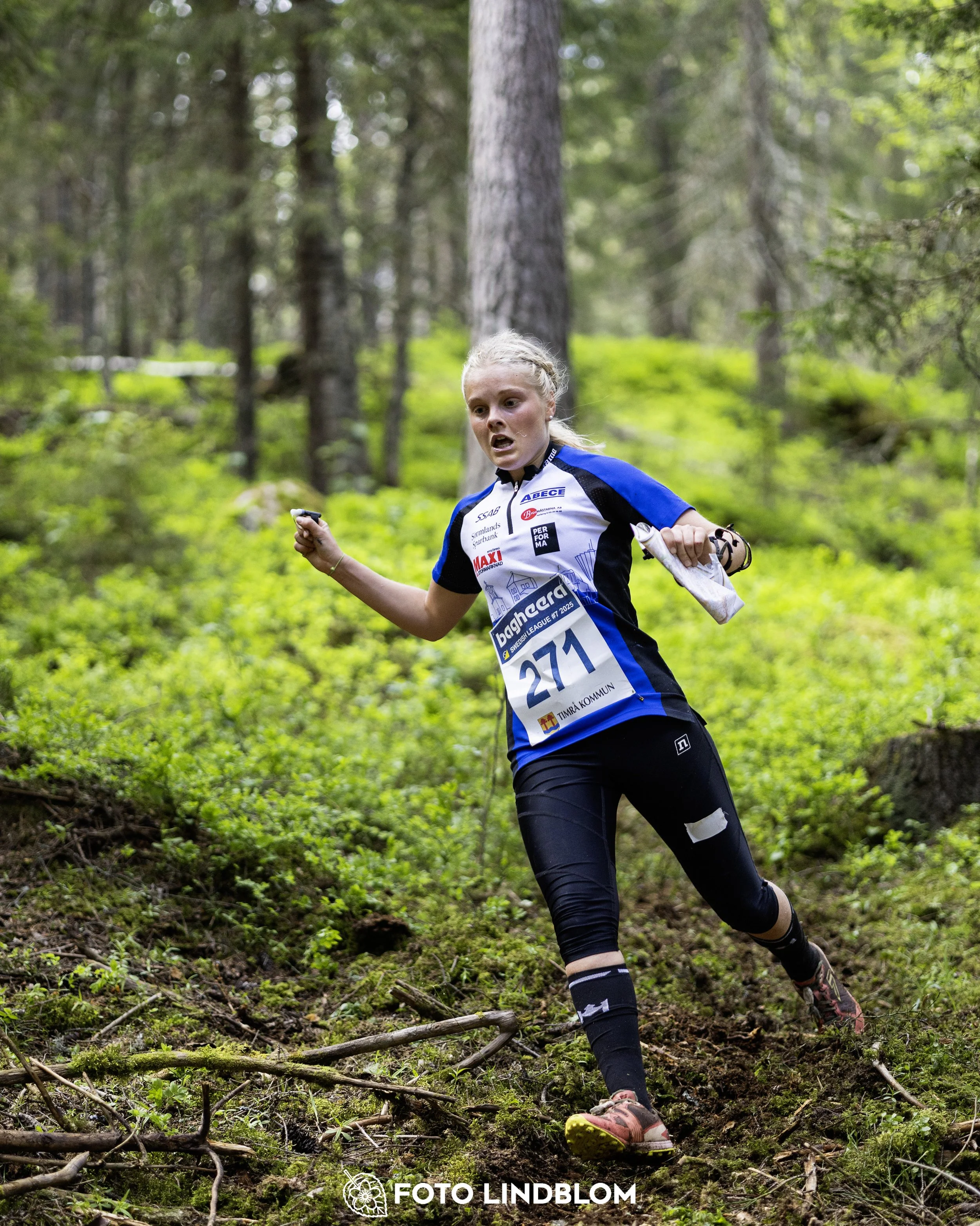 A picture from the seventh stage of the Swedish League orienteering competition